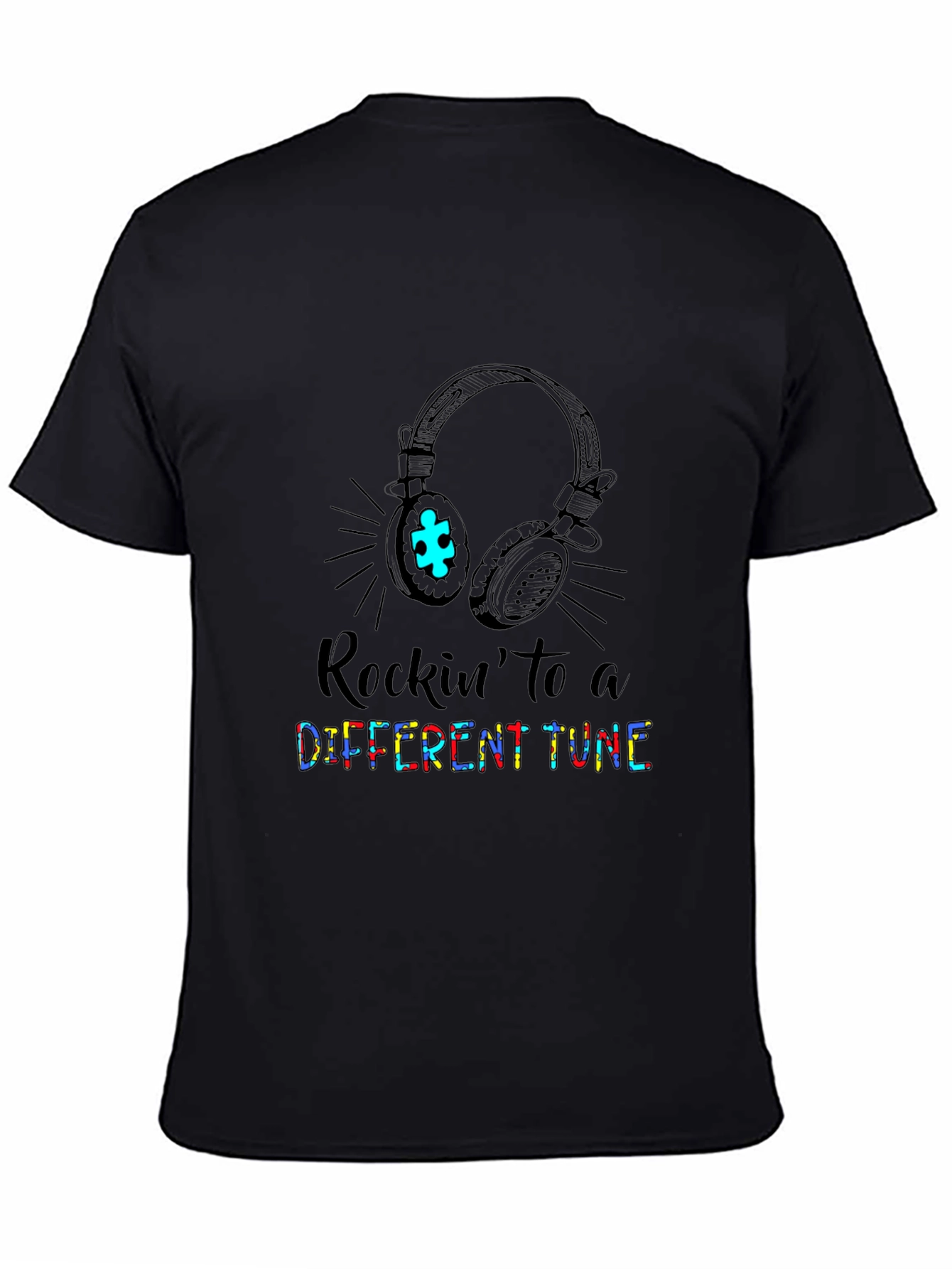Rockin to a Different Tune Autism Awareness T-Shirt