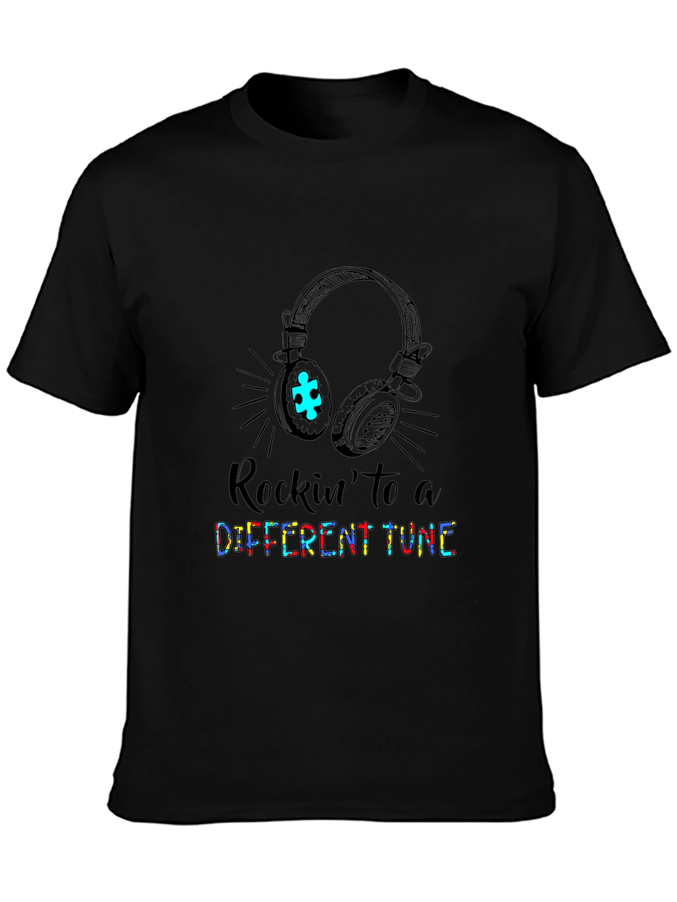 Rockin to a Different Tune Autism Awareness T-Shirt