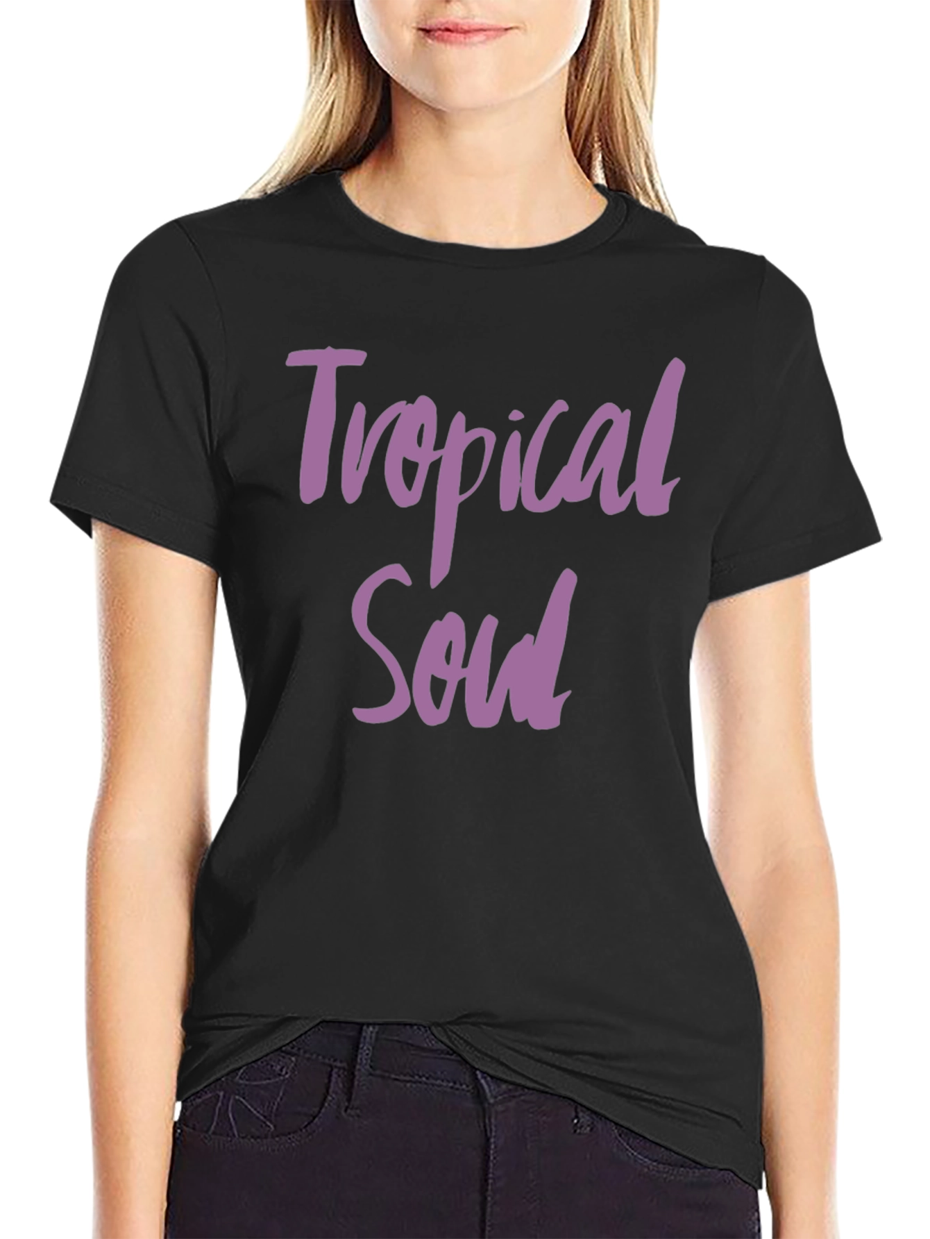 Tropical Soul Graphic Tee - Black