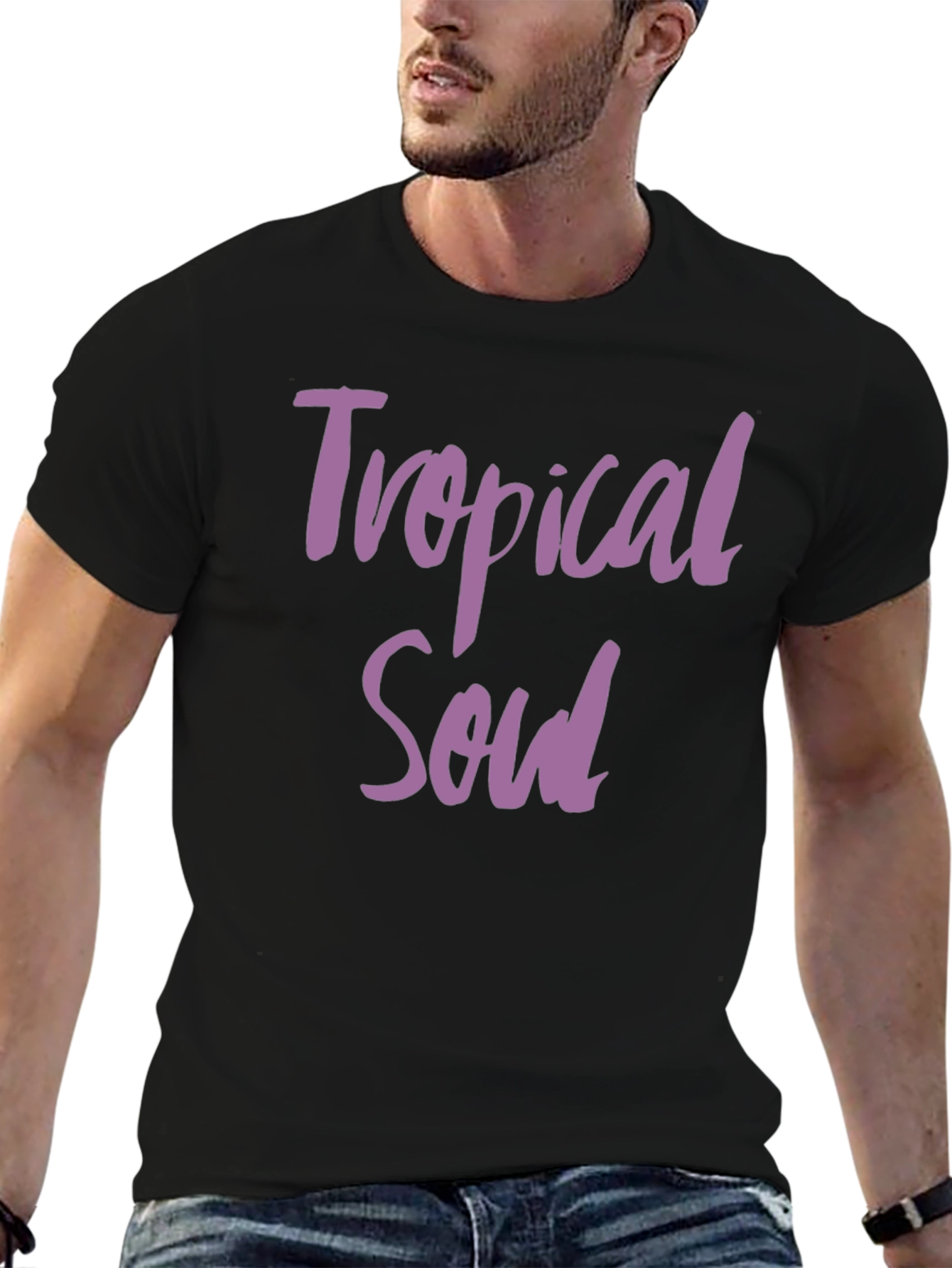 Tropical Soul Graphic Tee - Black