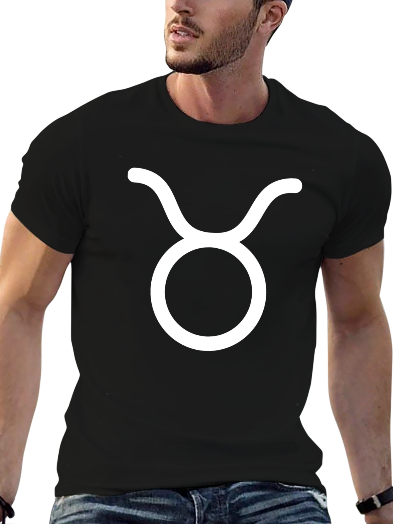 Taurus Zodiac Sign Black Graphic Tee