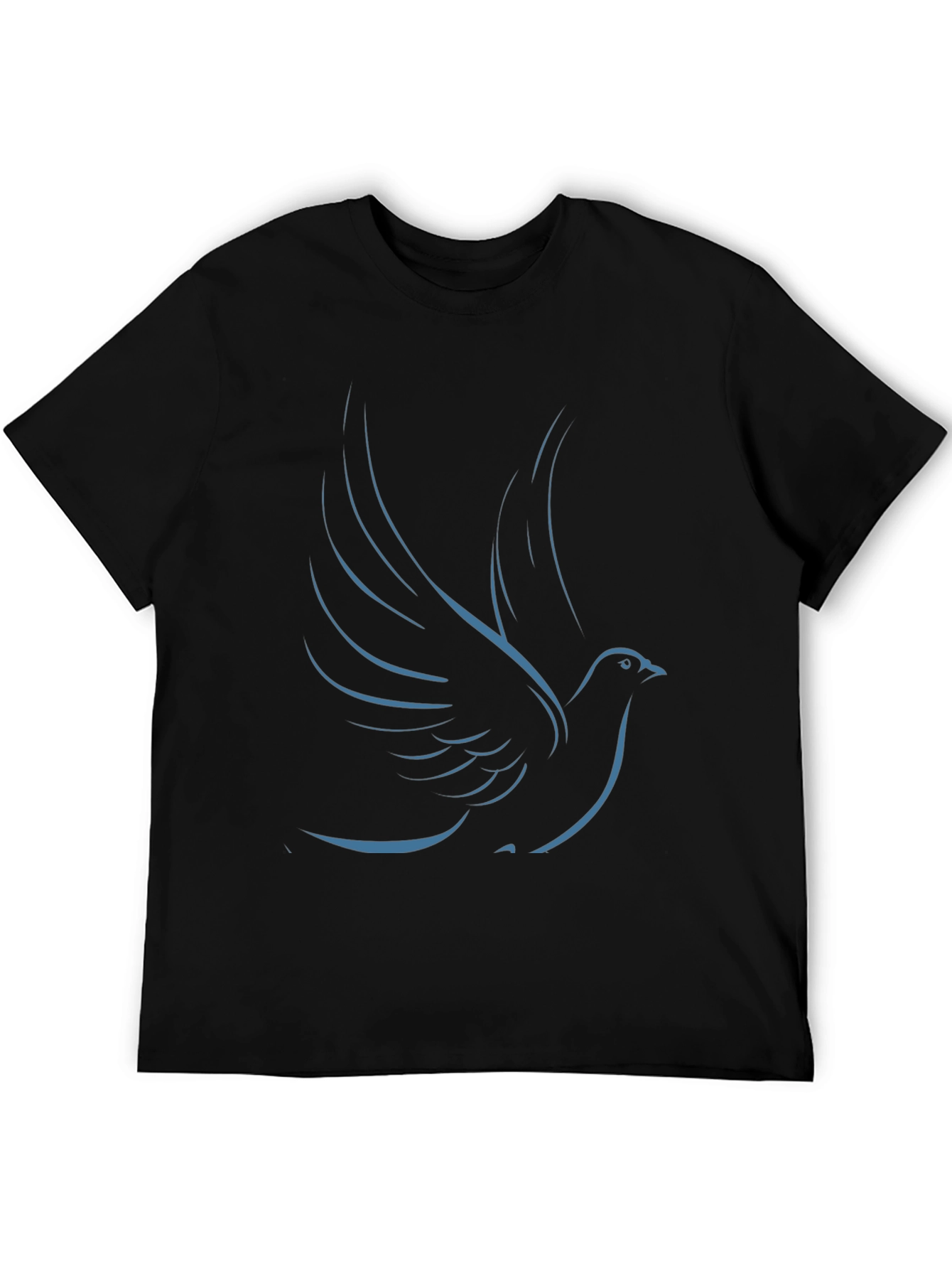 Dove Graphic Tee - Sleek & Stylish Black T-Shirt