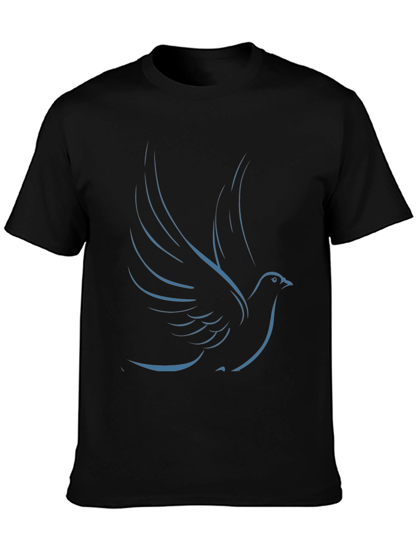 Dove Graphic Tee - Sleek & Stylish Black T-Shirt