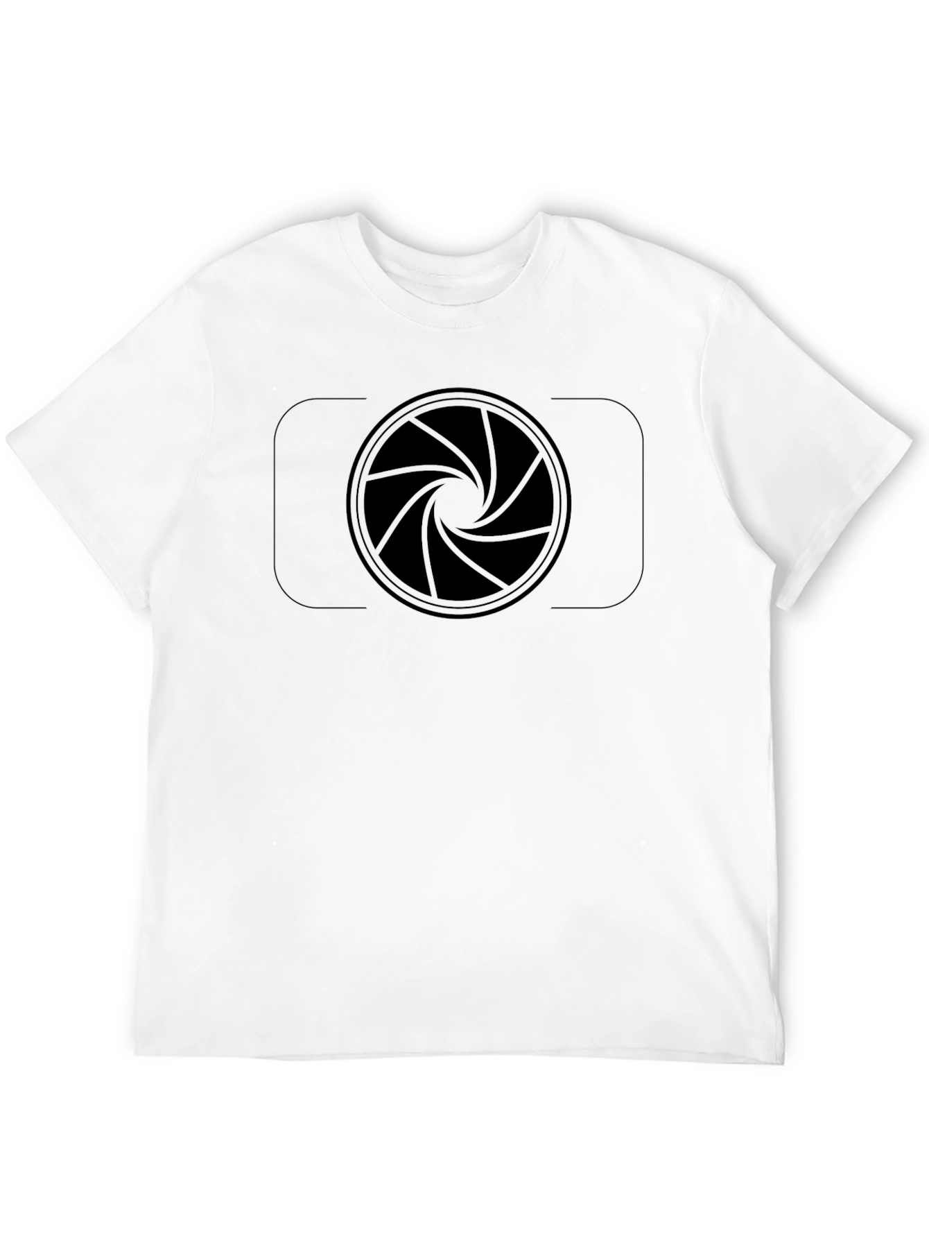 Camera Lens Graphic T-Shirt - Black
