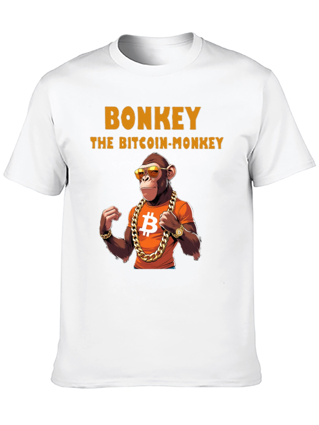Bonkey Bitcoin Monkey Graphic T-Shirt