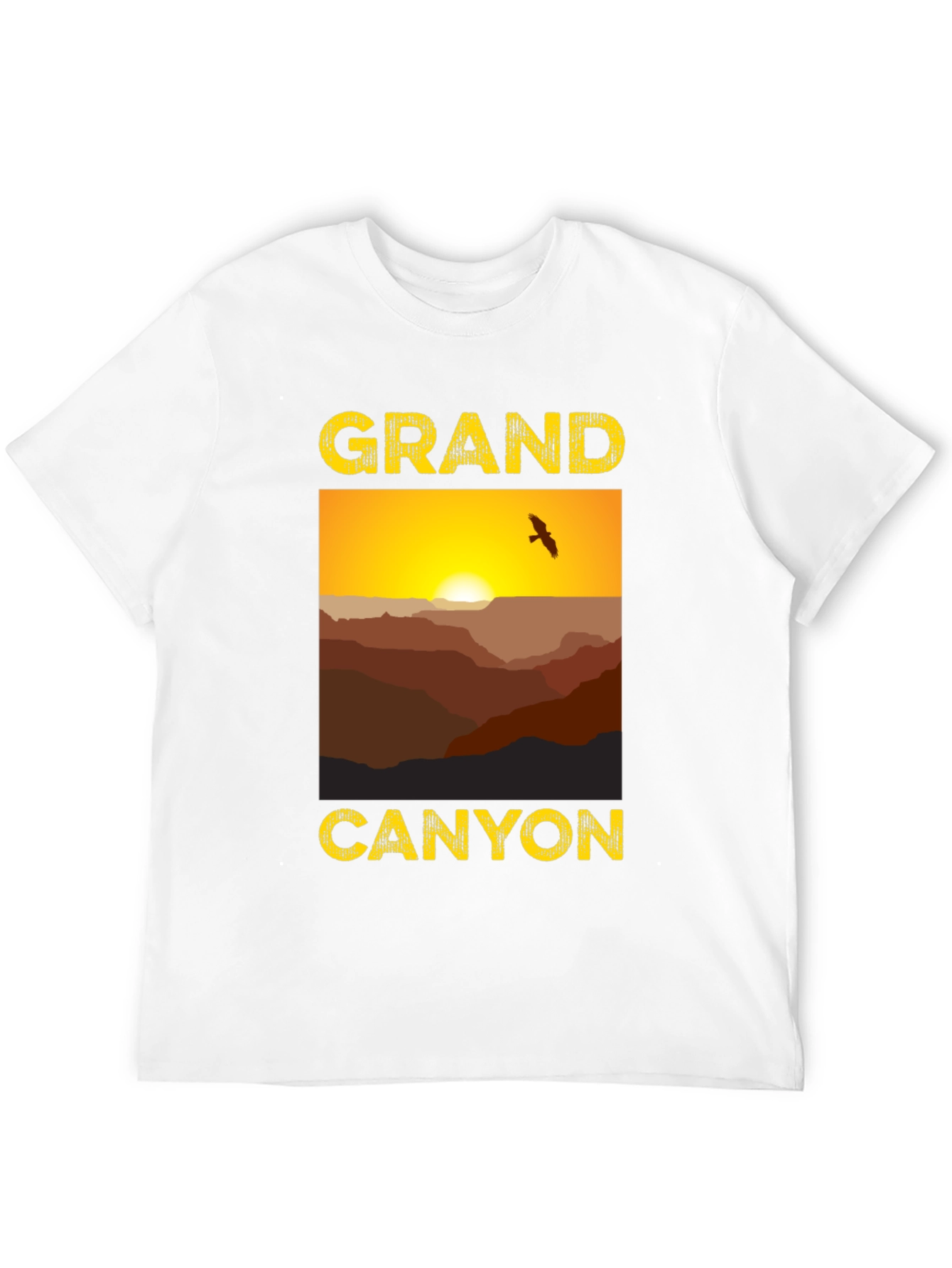 Grand Canyon Graphic Print Black T-Shirt