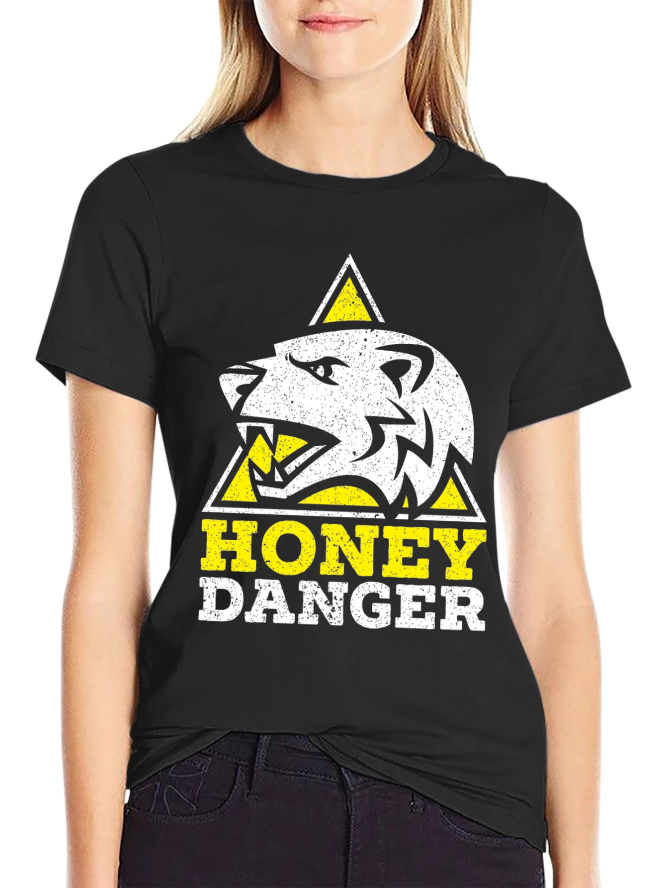 Honey Badger Danger T-Shirt - Fierce Animal Graphic Tee