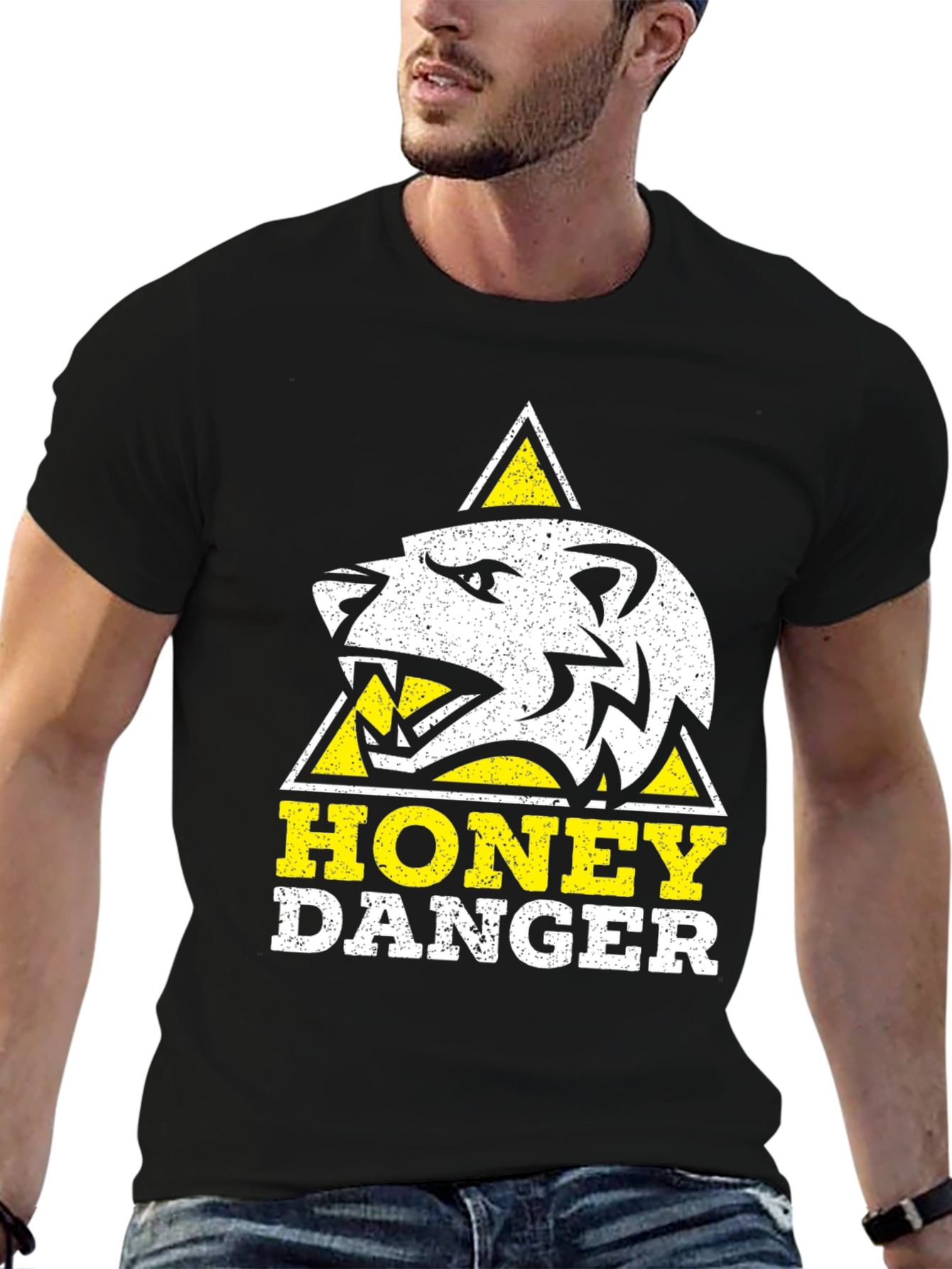 Honey Badger Danger T-Shirt - Fierce Animal Graphic Tee