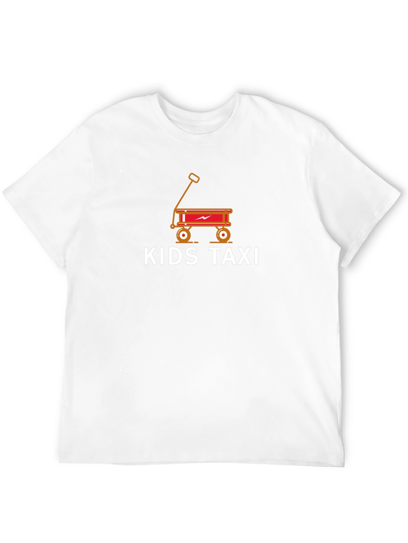 Kids Taxi Graphic Tee - Black Cotton T-Shirt