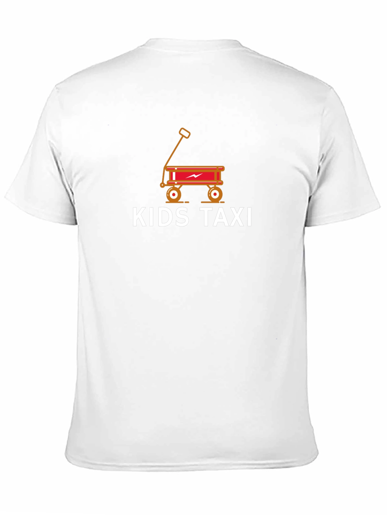 Kids Taxi Graphic Tee - Black Cotton T-Shirt