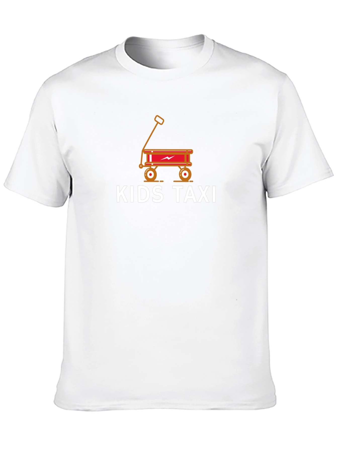 Kids Taxi Graphic Tee - Black Cotton T-Shirt
