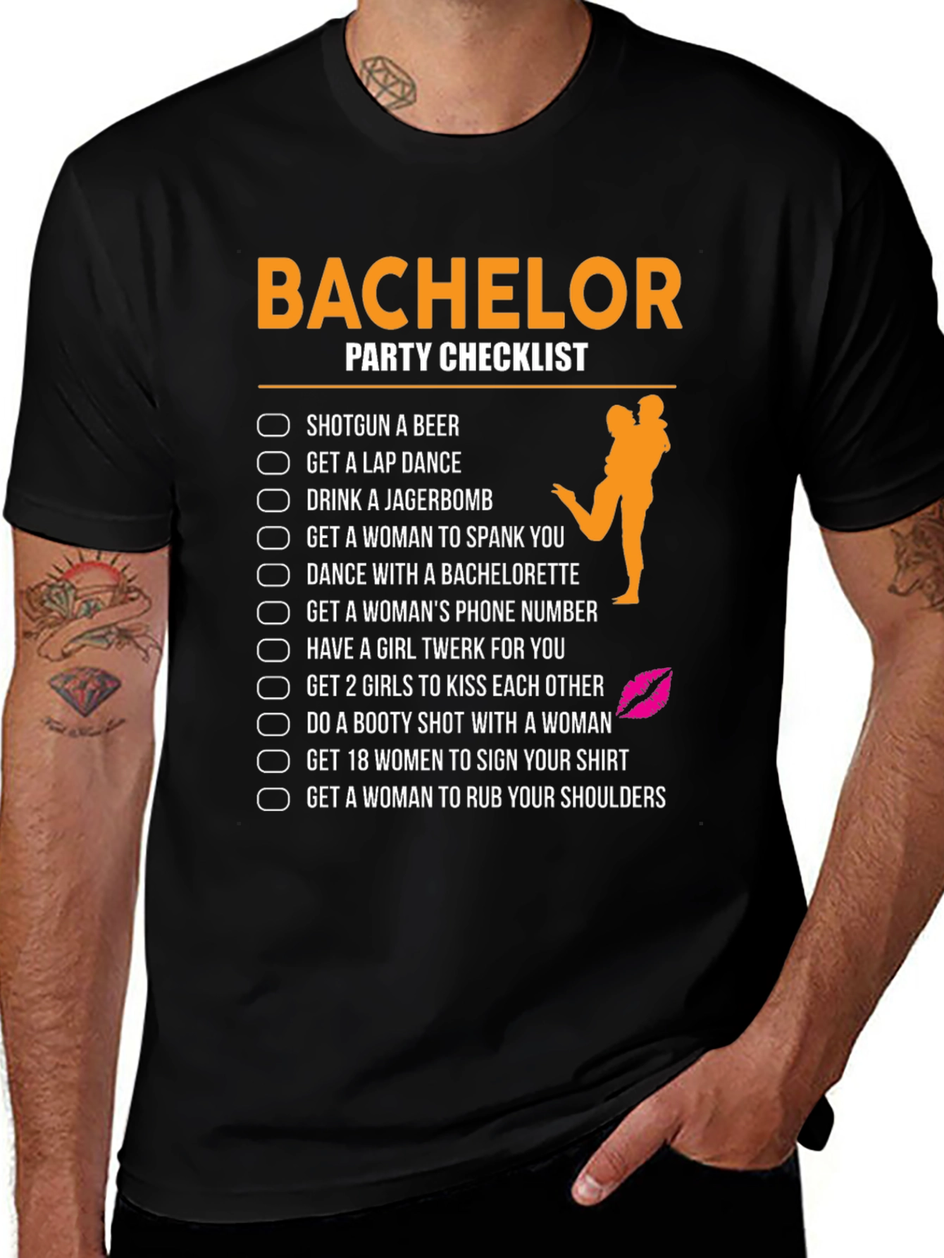 Bachelor Party Checklist T-Shirt