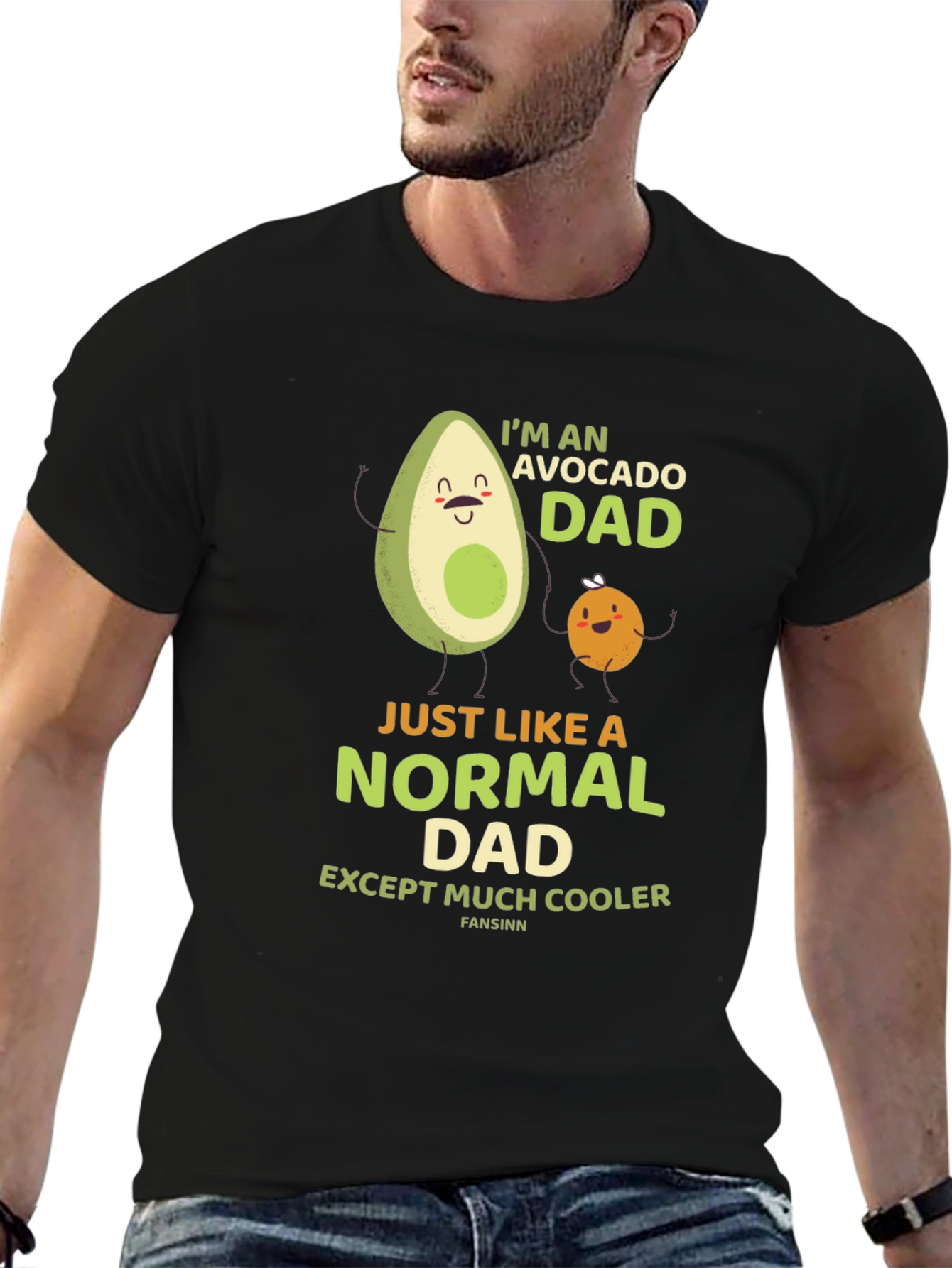 Avocado Dad Graphic T-Shirt - Cool Fathers Day Tee