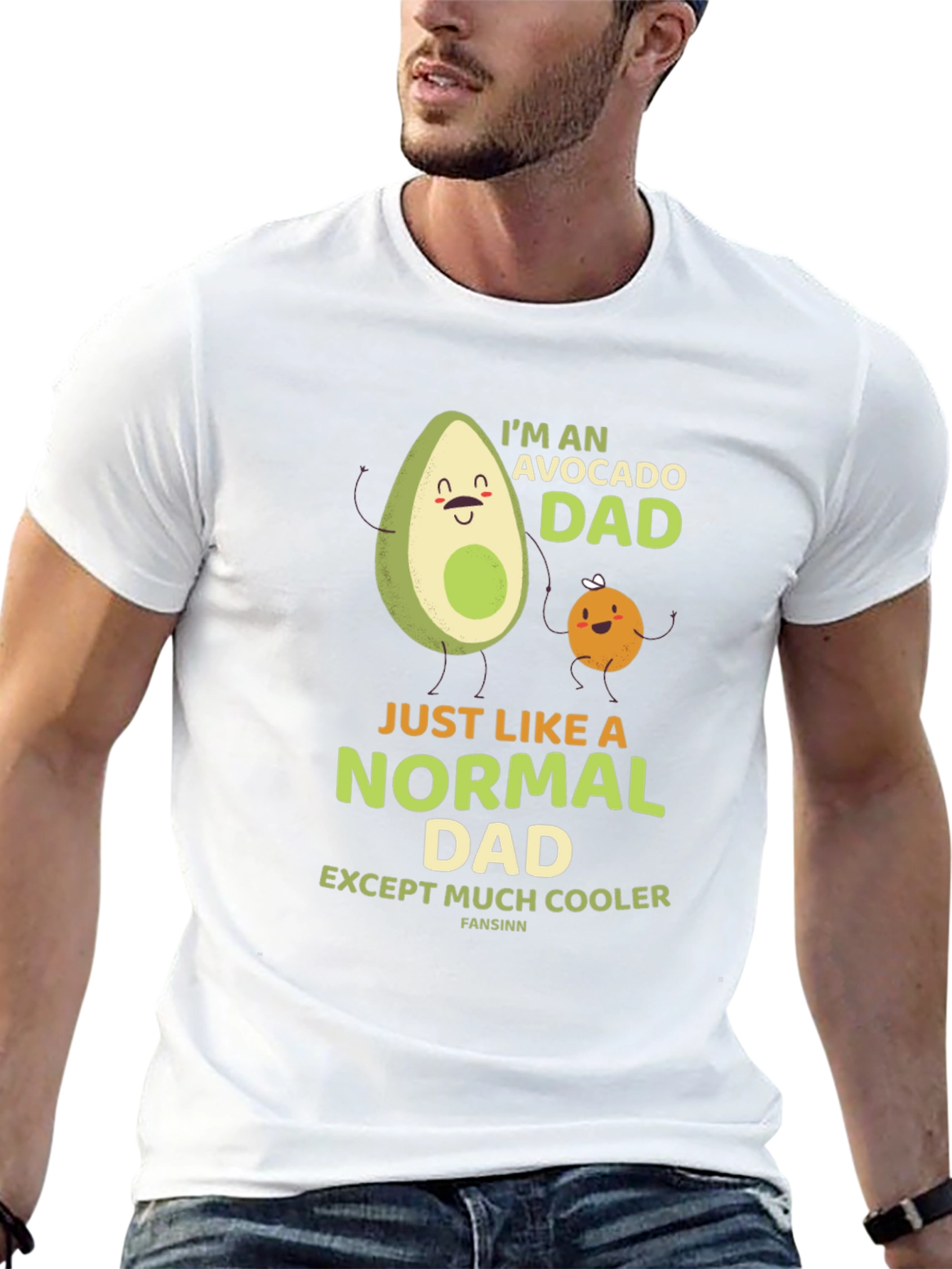 Avocado Dad Graphic T-Shirt - Cool Fathers Day Tee