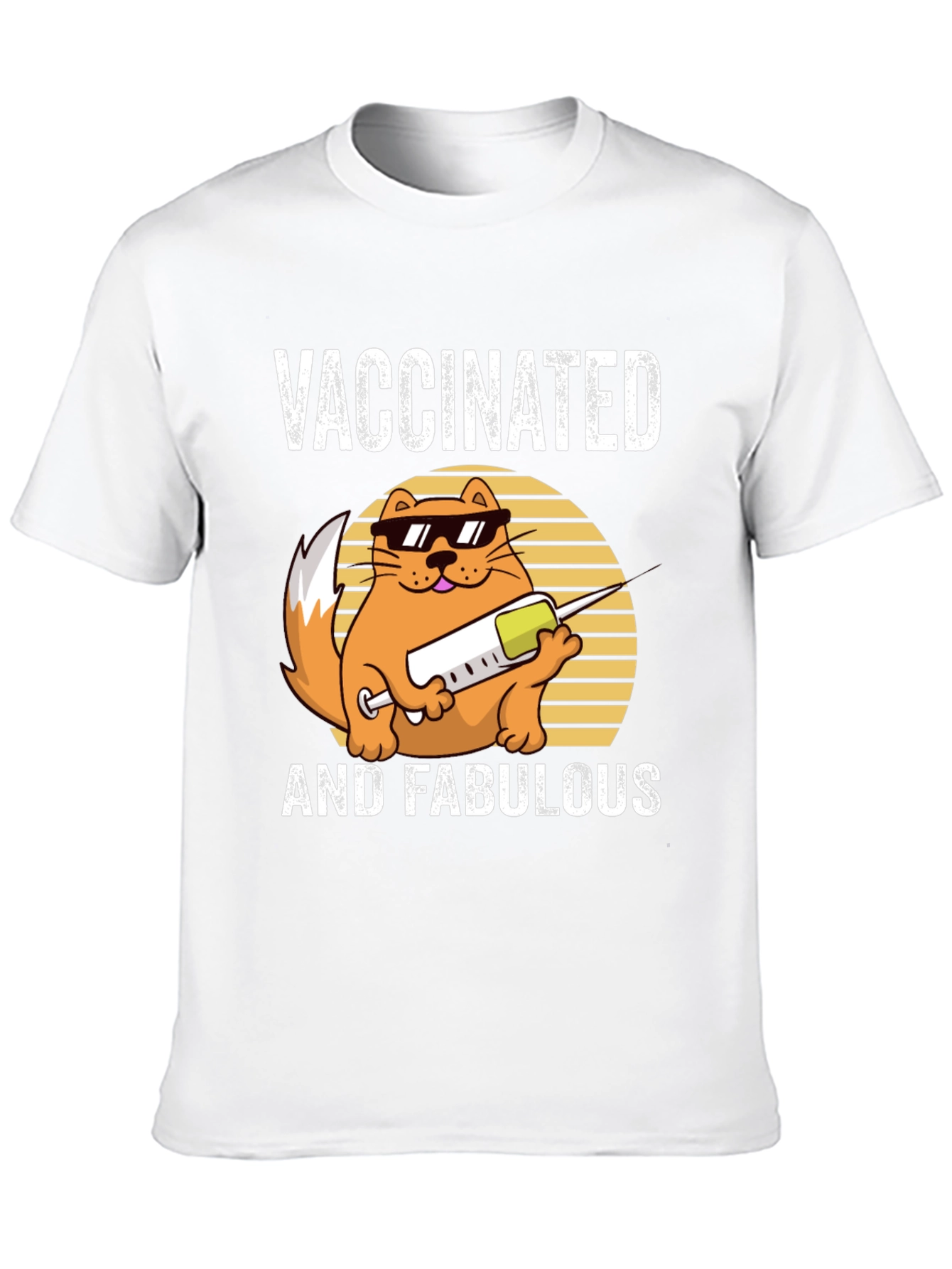 Vaccinated and Fabulous Cat T-Shirt