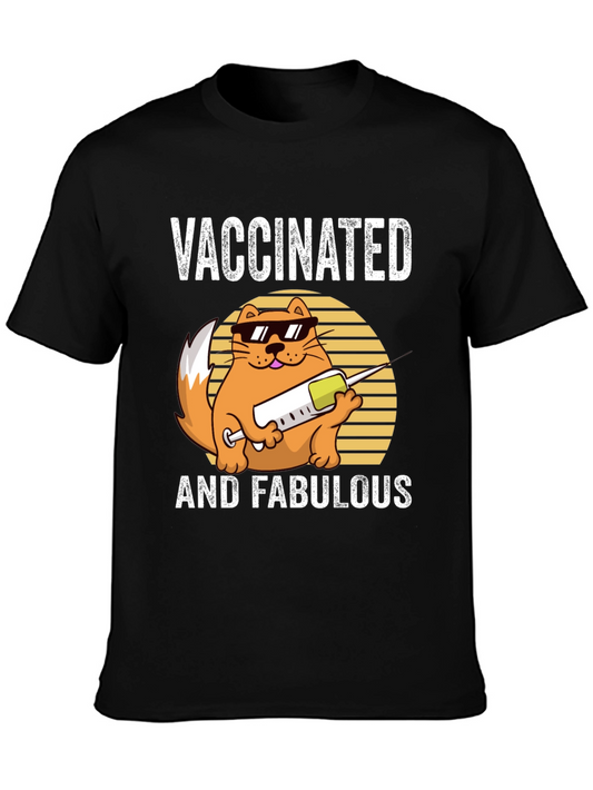 Vaccinated and Fabulous Cat T-Shirt