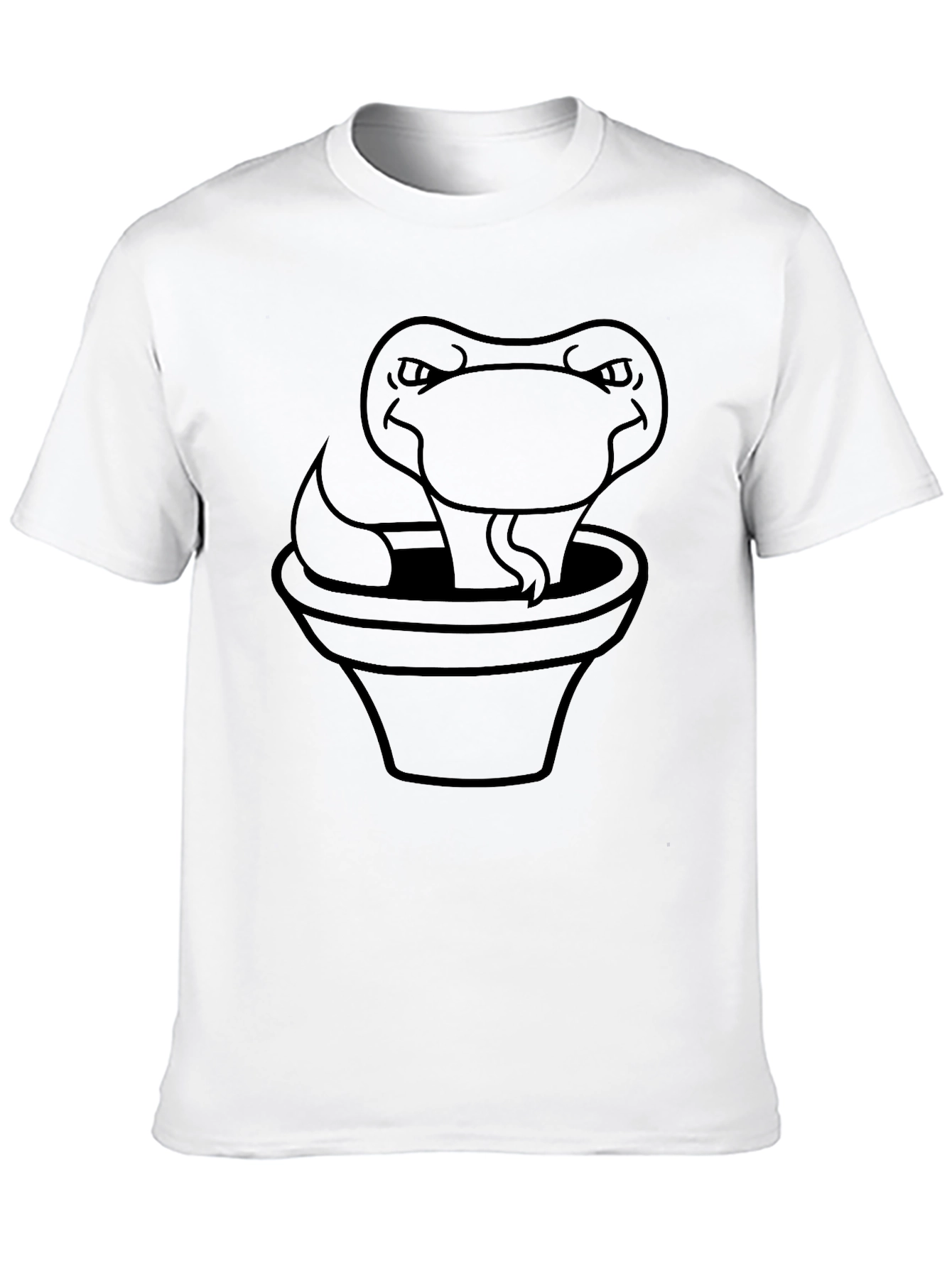 Snake in a Pot Black T-Shirt