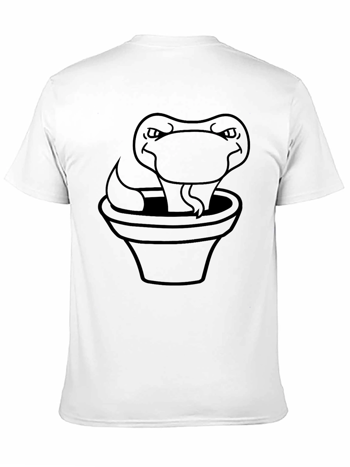 Snake in a Pot Black T-Shirt