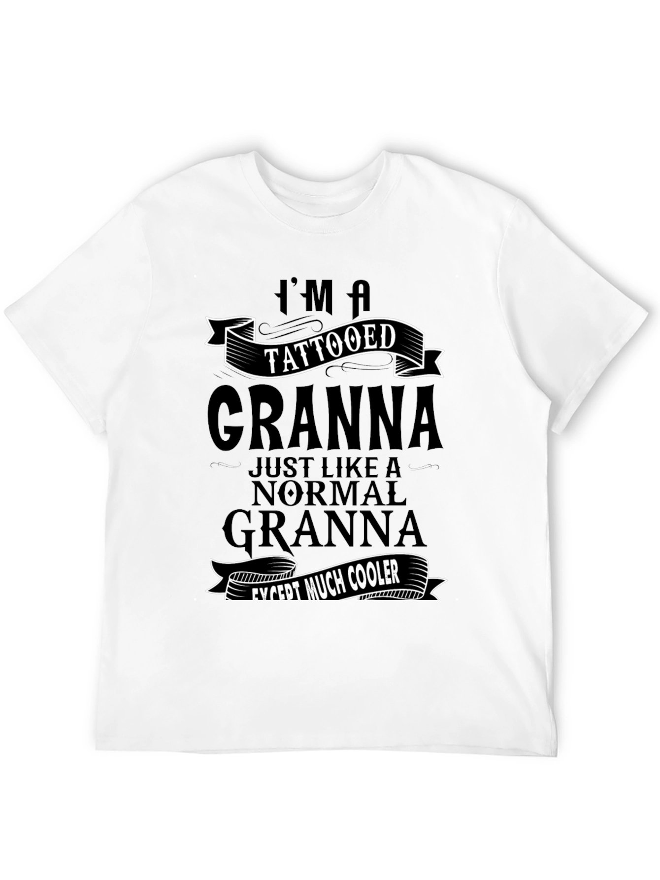 Tattooed Granna T-Shirt - Cool Grandma Tee