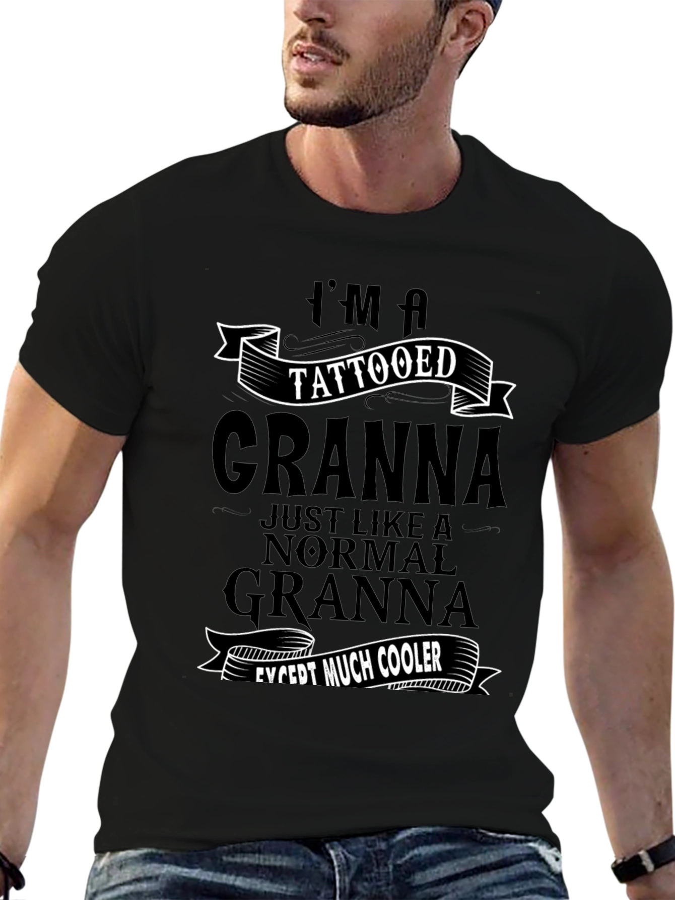 Tattooed Granna T-Shirt - Cool Grandma Tee