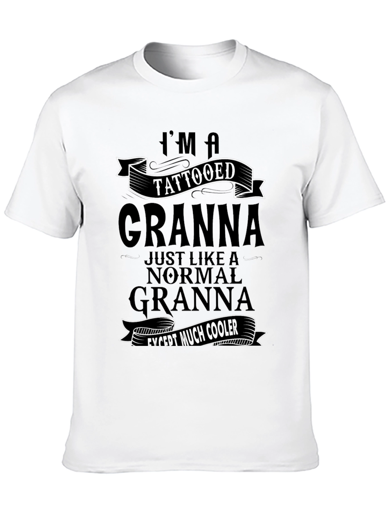 Tattooed Granna T-Shirt - Cool Grandma Tee