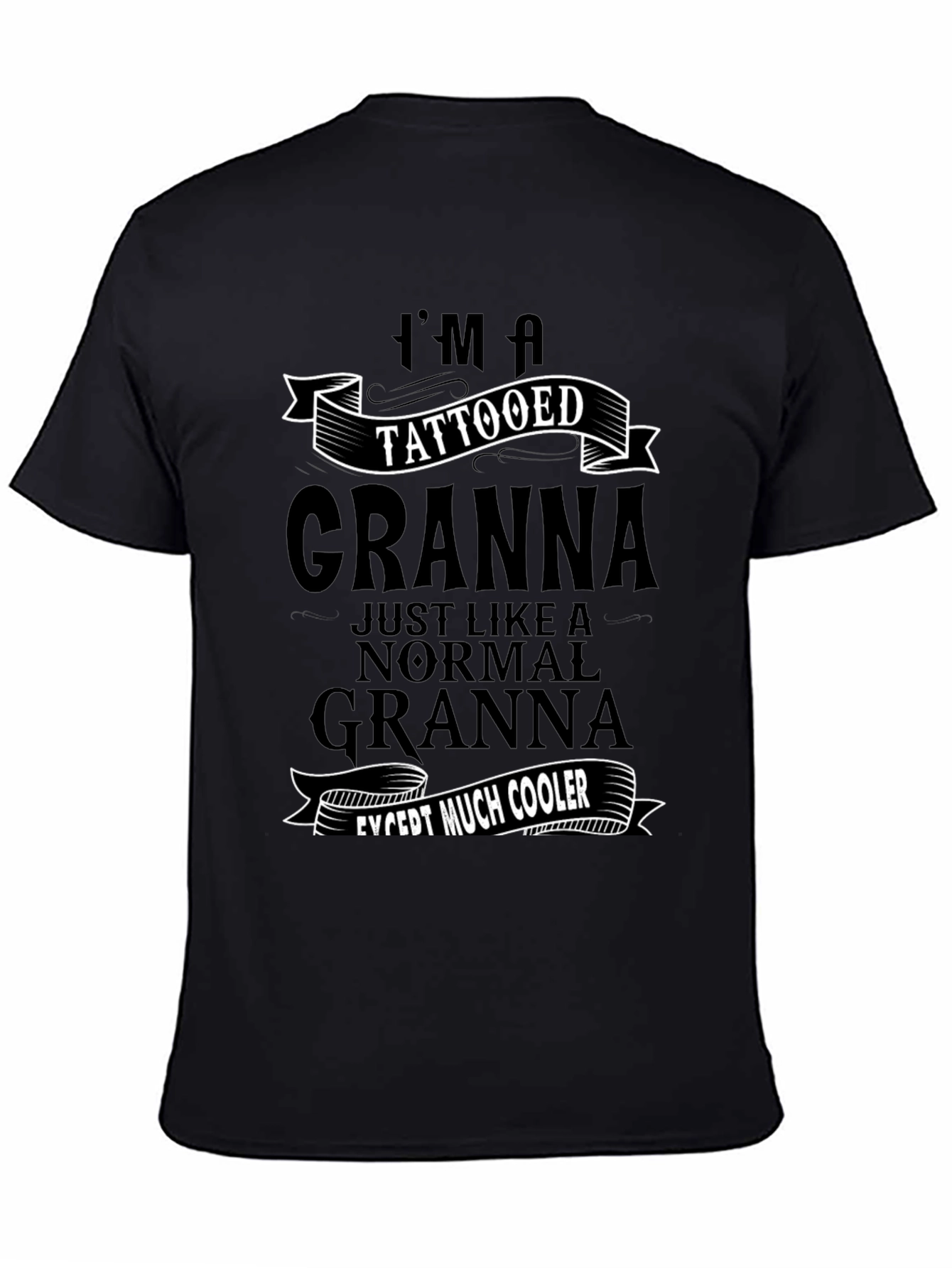 Tattooed Granna T-Shirt - Cool Grandma Tee