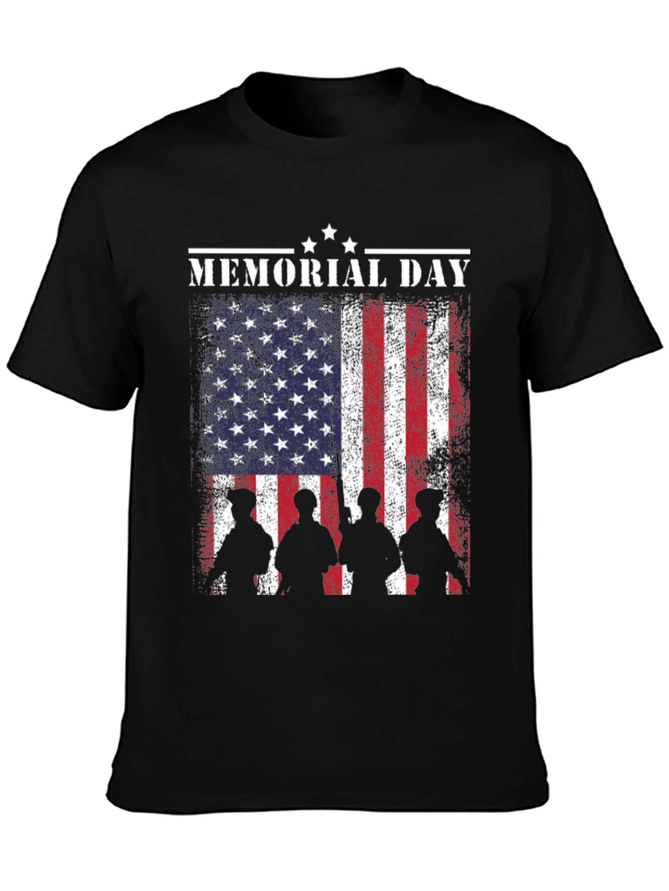 Memorial Day Flag Graphic T-Shirt