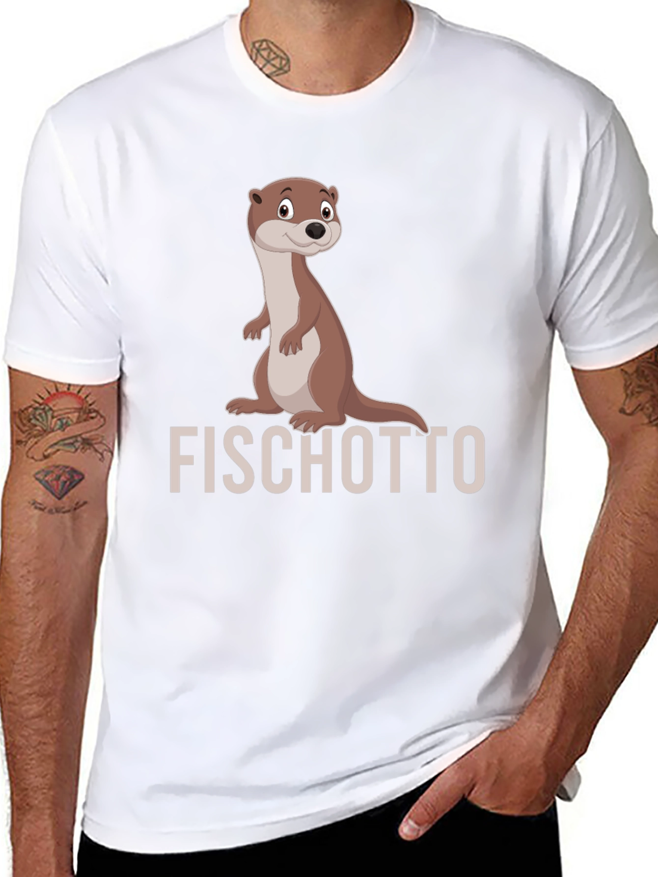 Funny Otter T-Shirt - Fischotto Graphic Tee