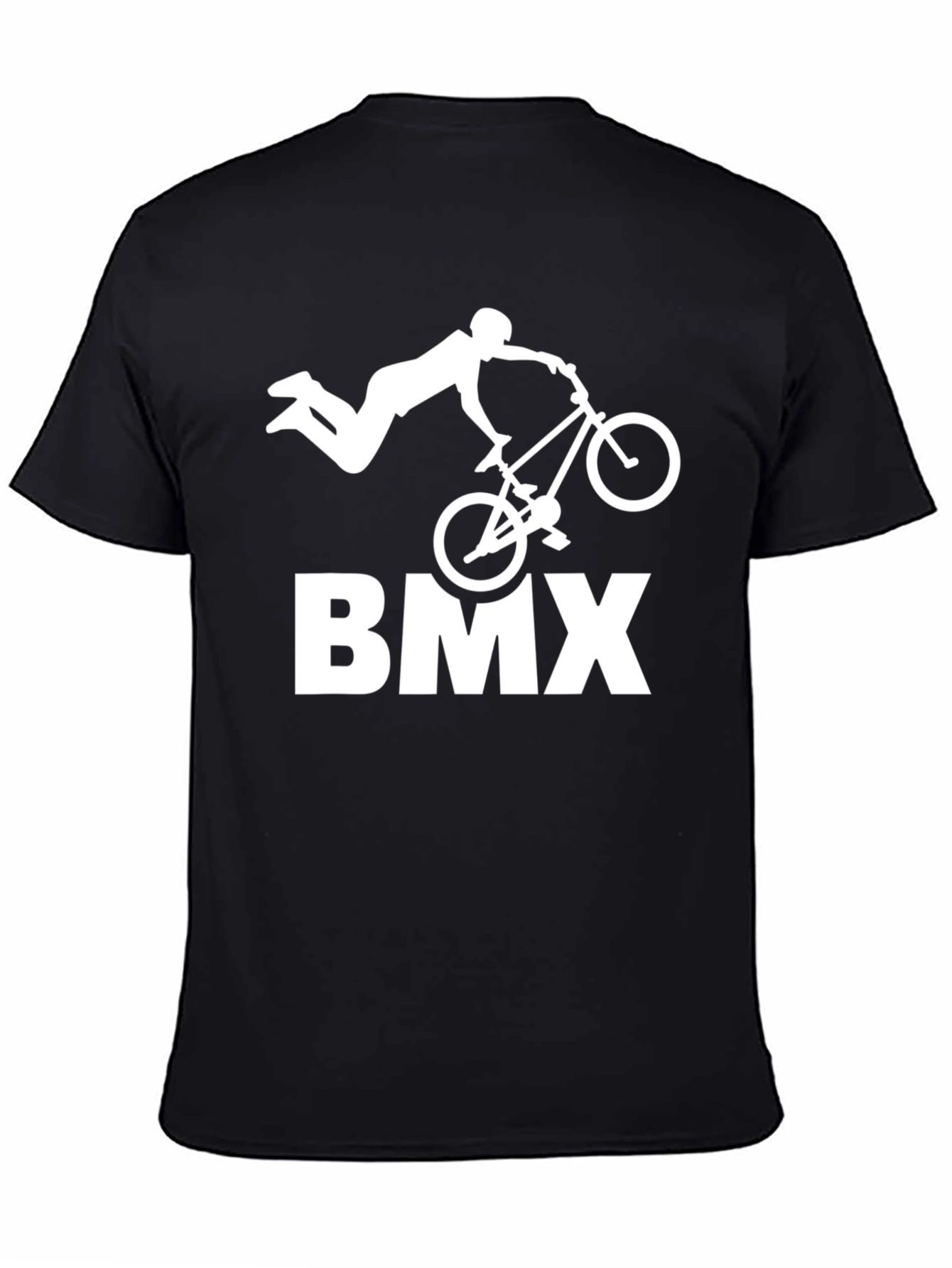 BMX Stunt T-Shirt - Black Graphic Tee