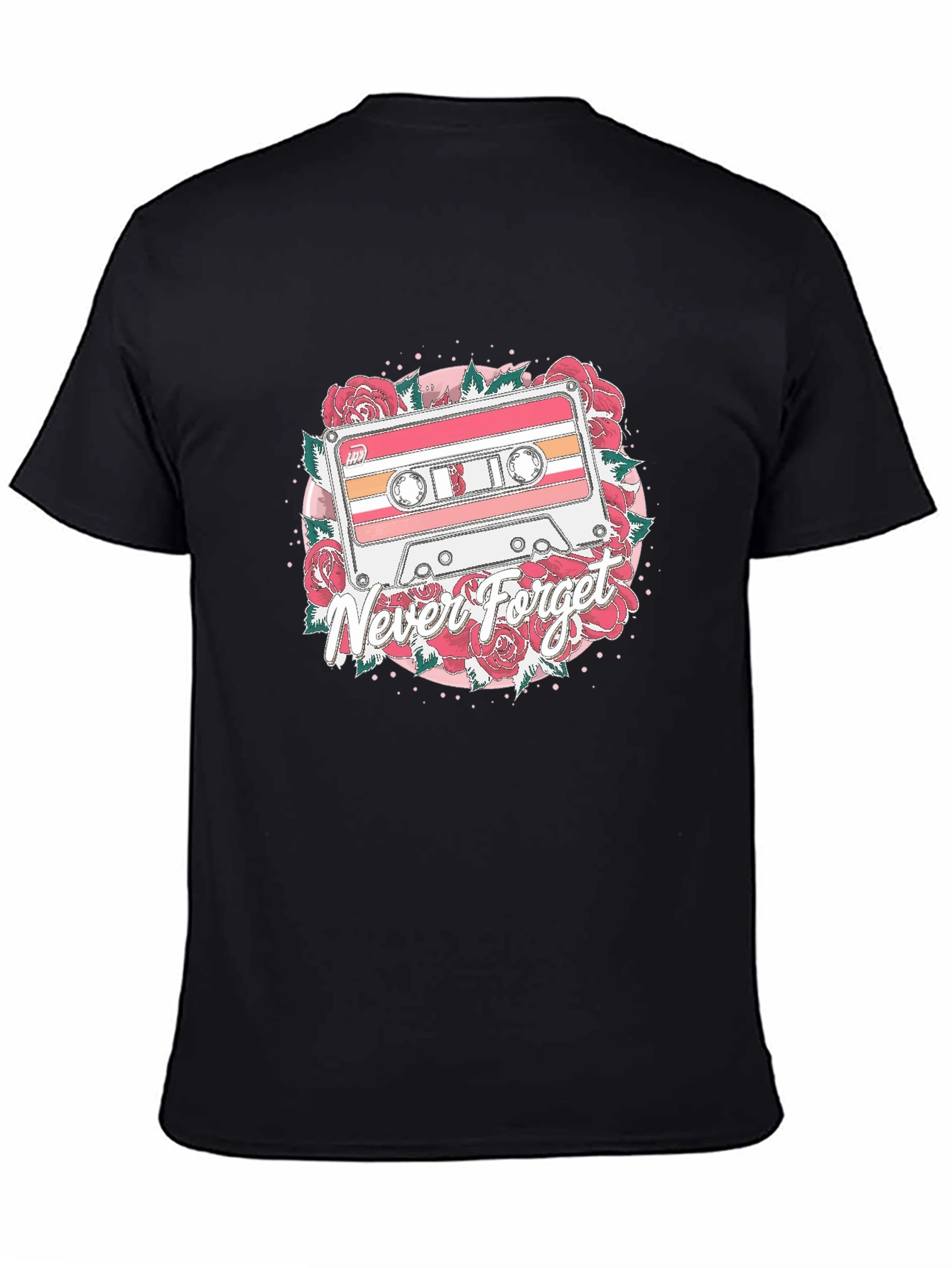 Retro Cassette Tape Never Forget Graphic Tee