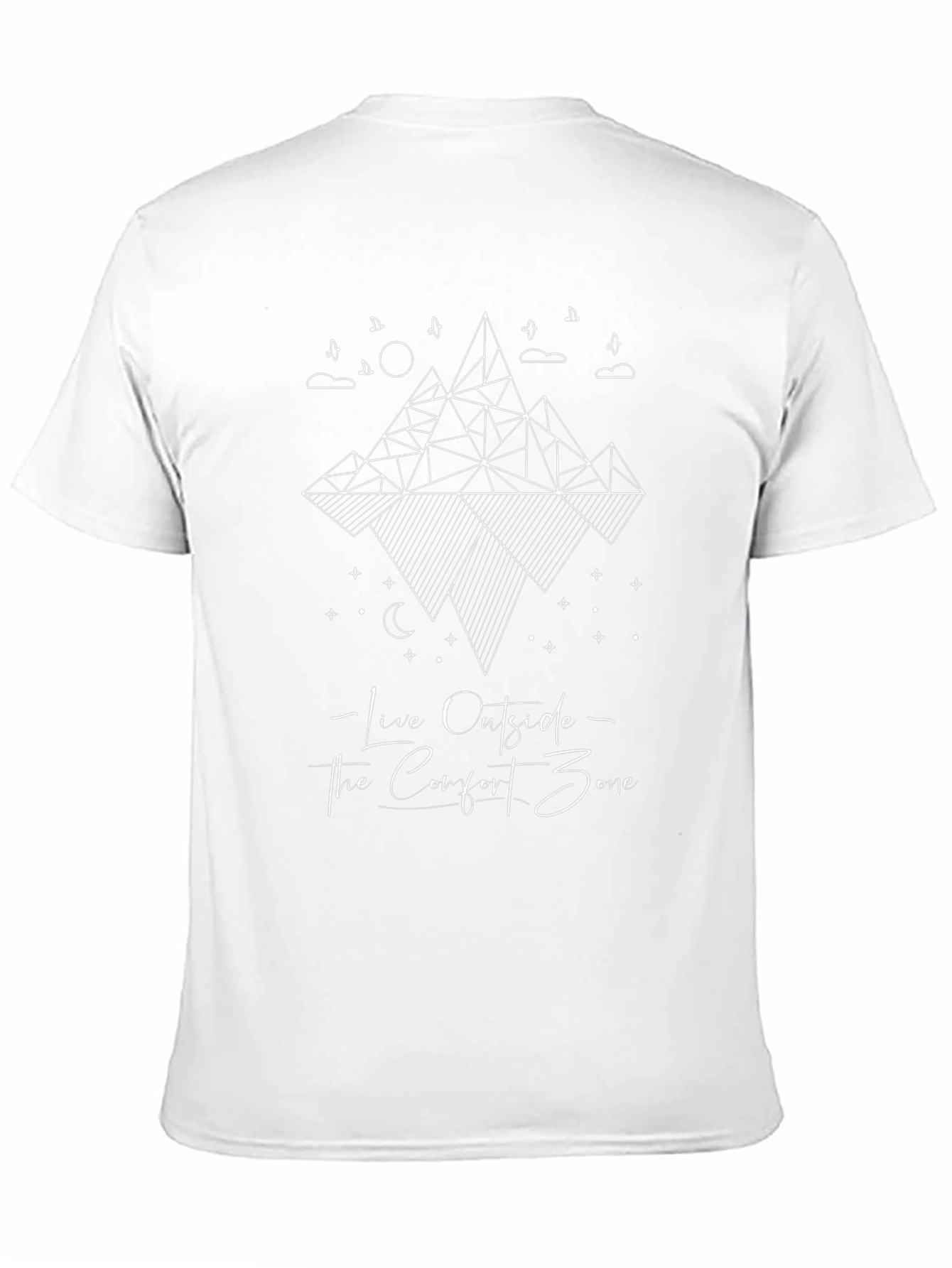 Live Outside Comfort Zone Black Graphic Tee