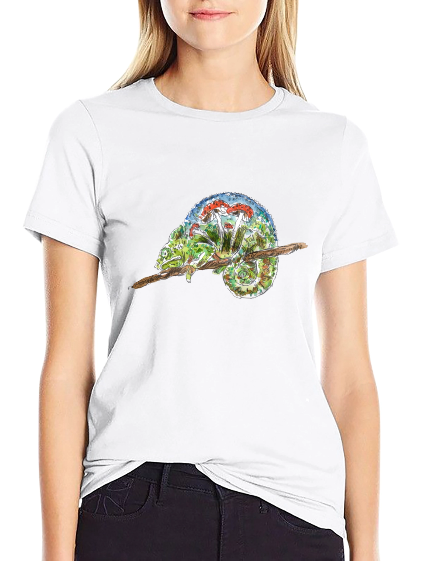 Chameleon Mushroom Graphic Tee