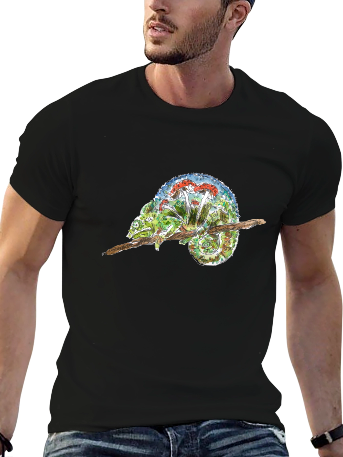 Chameleon Mushroom Graphic Tee