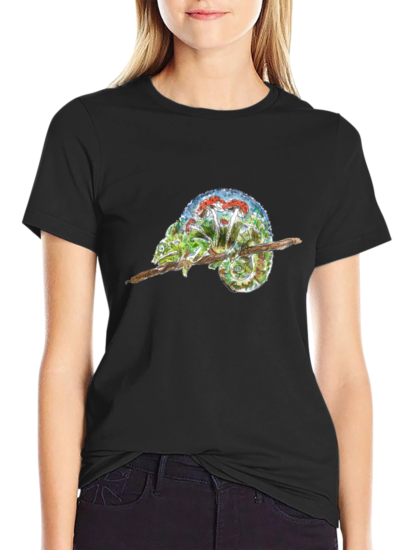 Chameleon Mushroom Graphic Tee