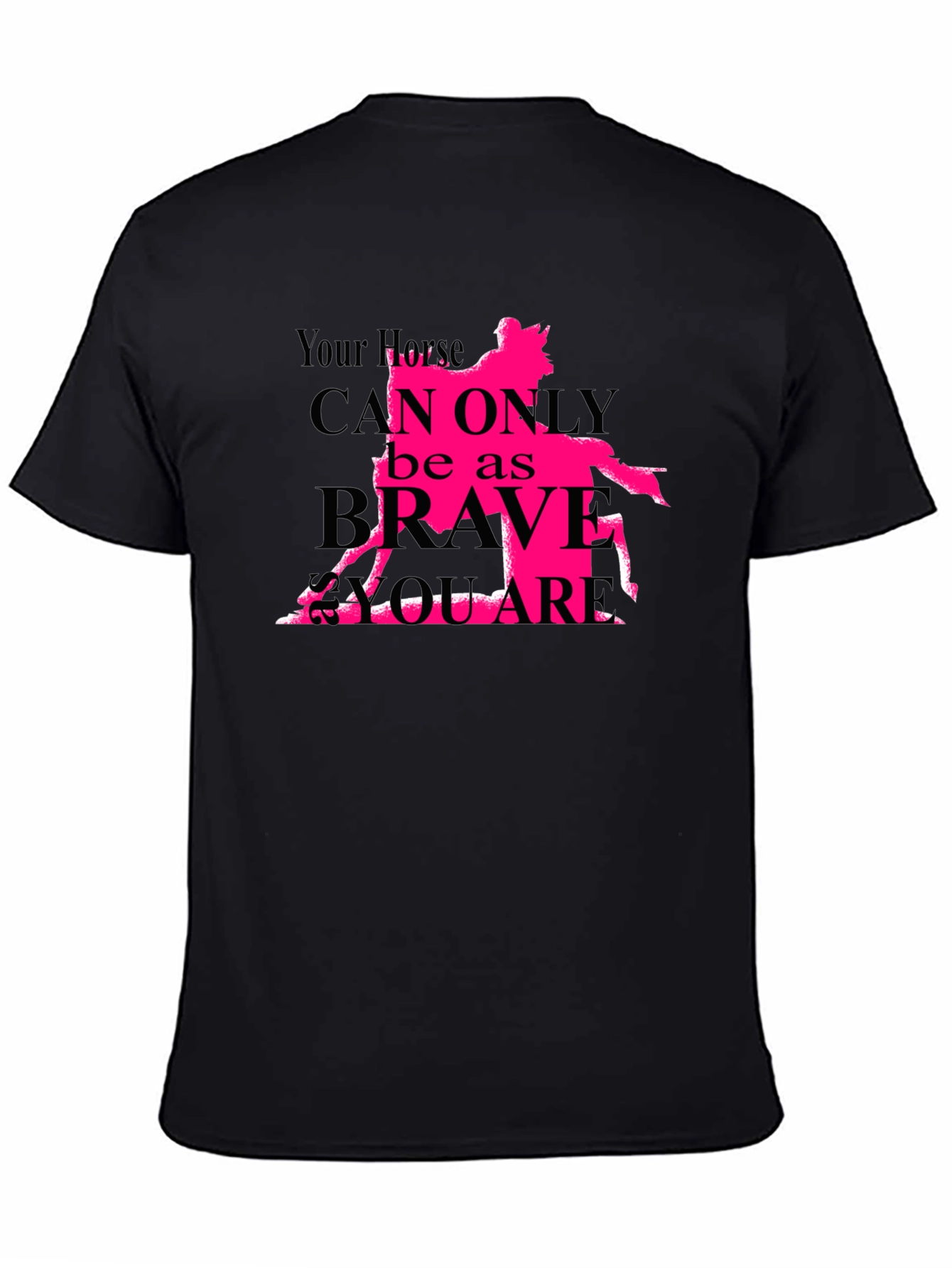 Horse Brave Square Graphic Tee