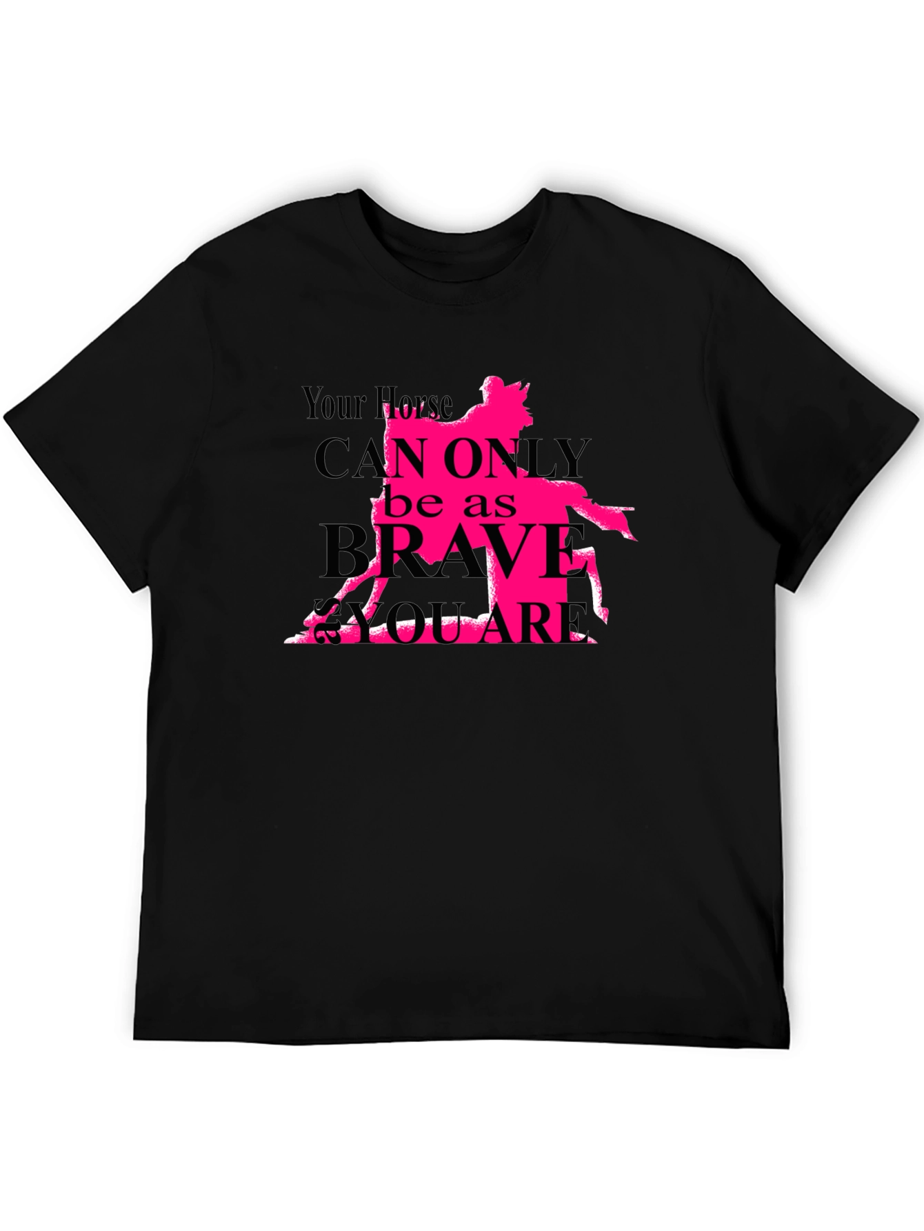 Horse Brave Square Graphic Tee