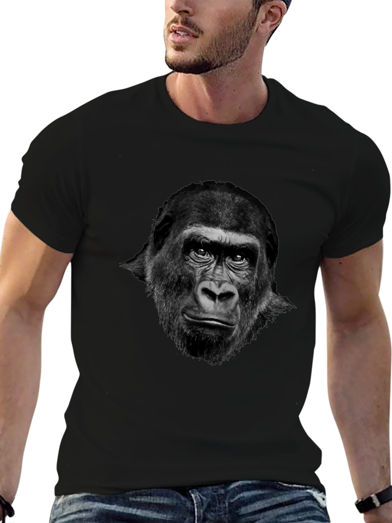 Gorilla Graphic Tee - Cool Animal Print Shirt