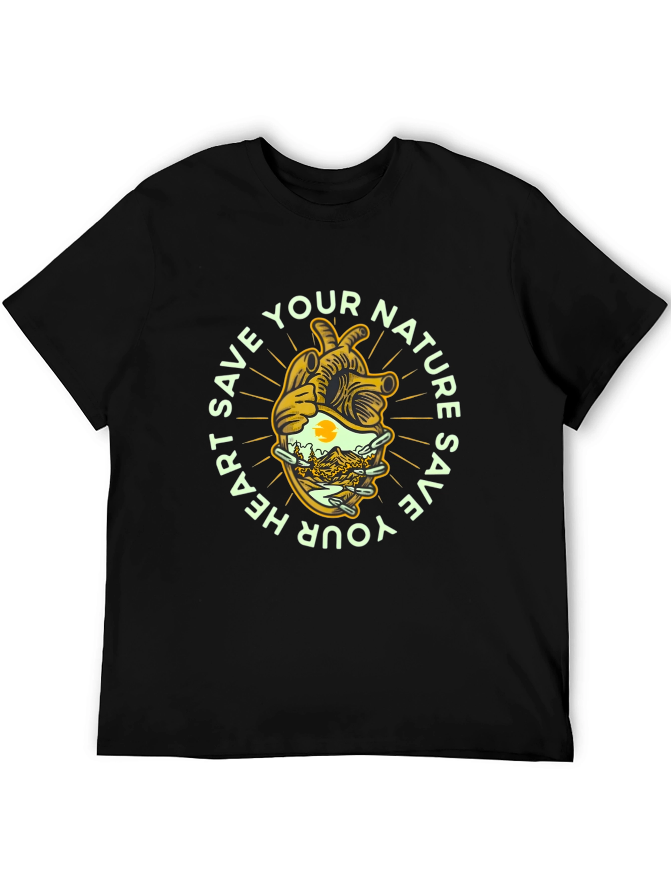 Save Nature Heart Graphic Tee