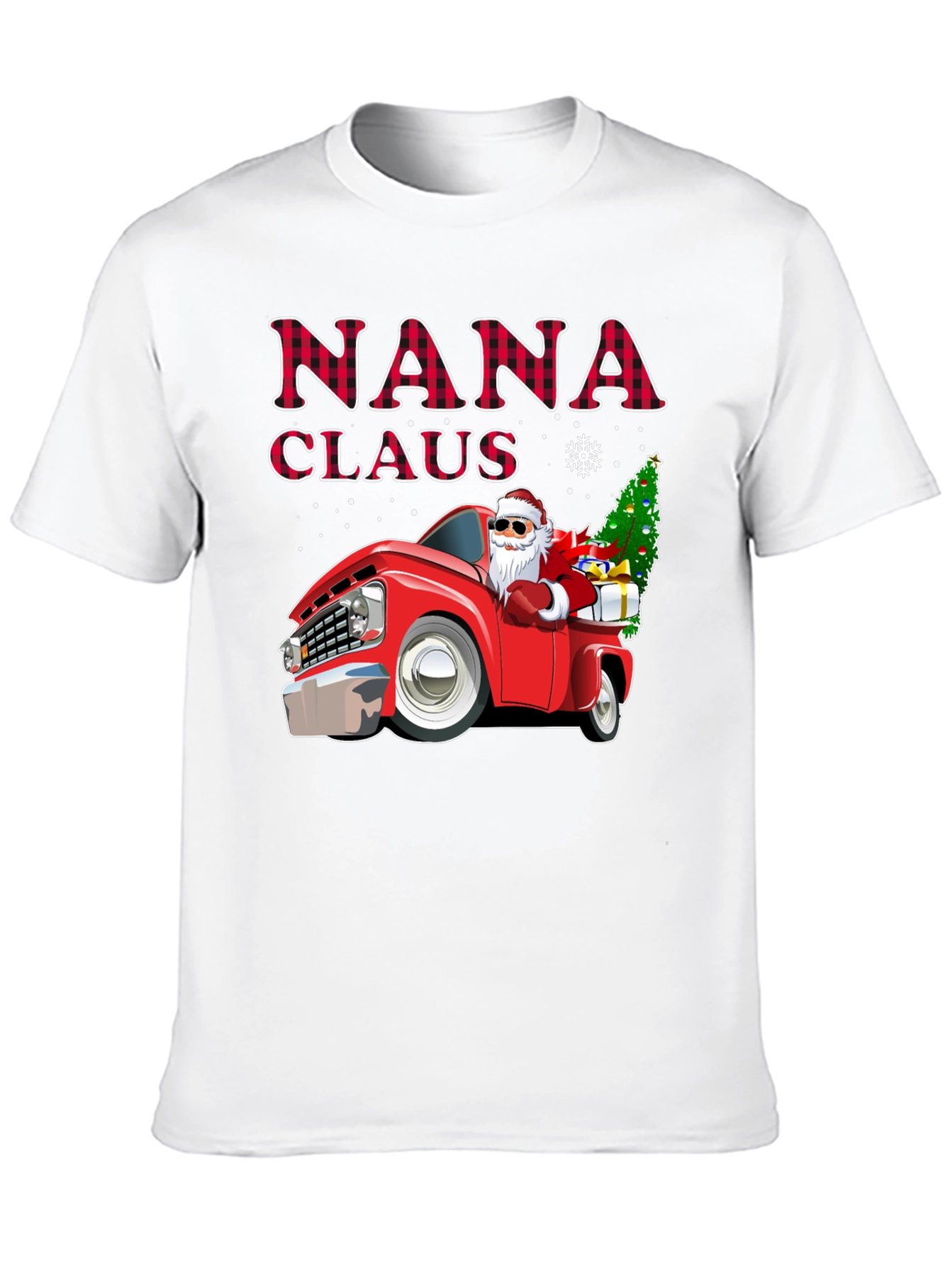 Nana Claus Christmas Truck Graphic Tee