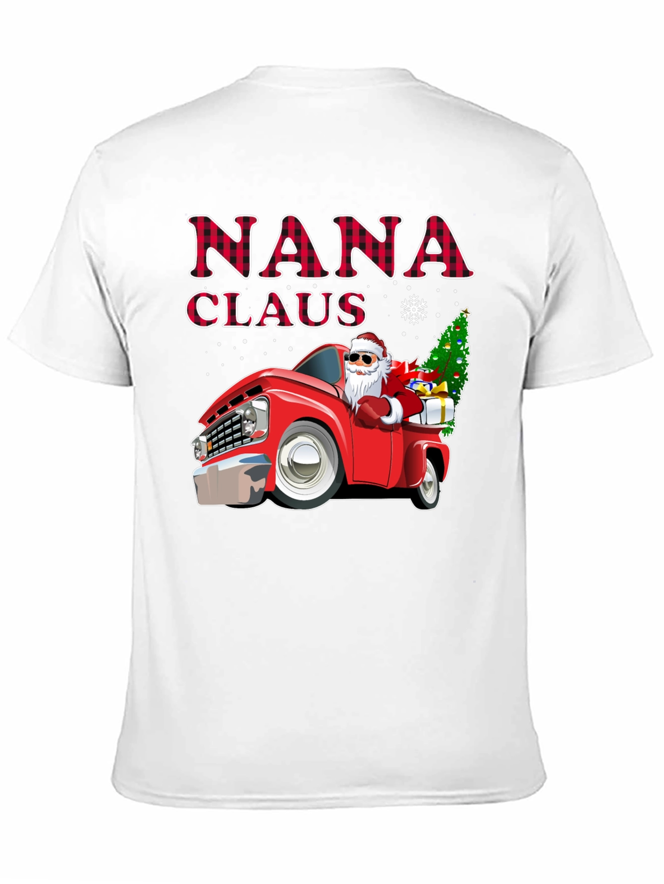Nana Claus Christmas Truck Graphic Tee