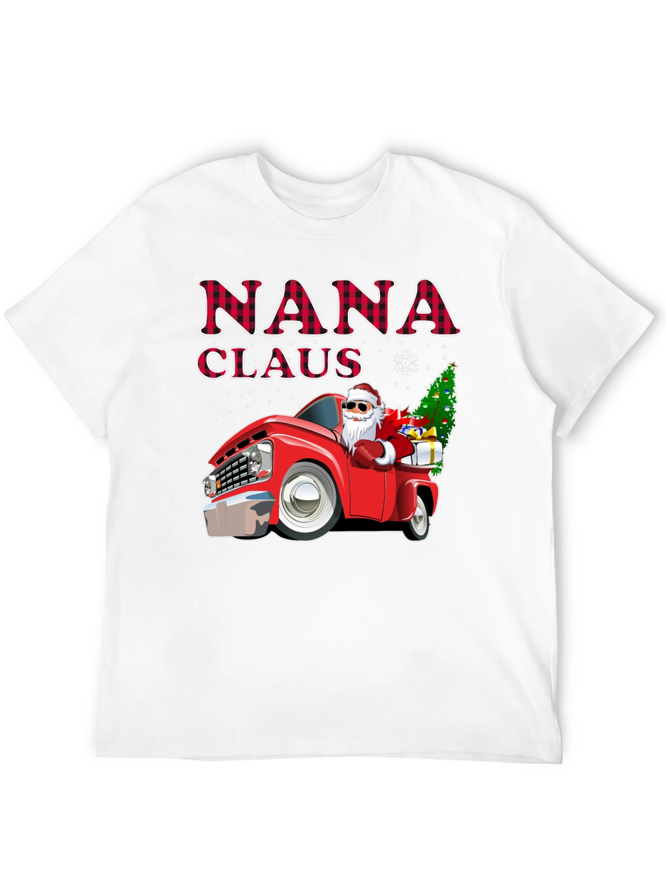 Nana Claus Christmas Truck Graphic Tee