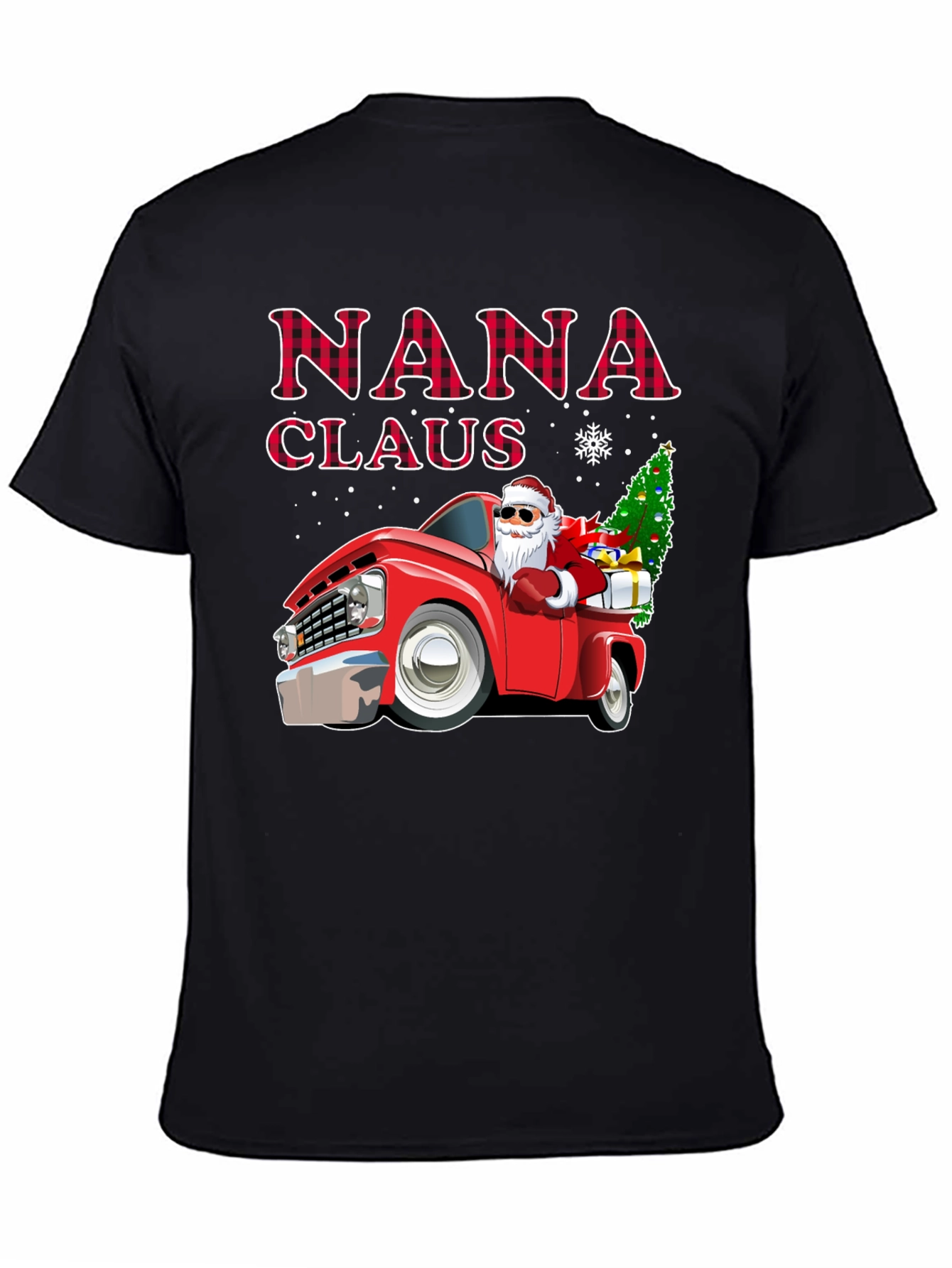 Nana Claus Christmas Truck Graphic Tee