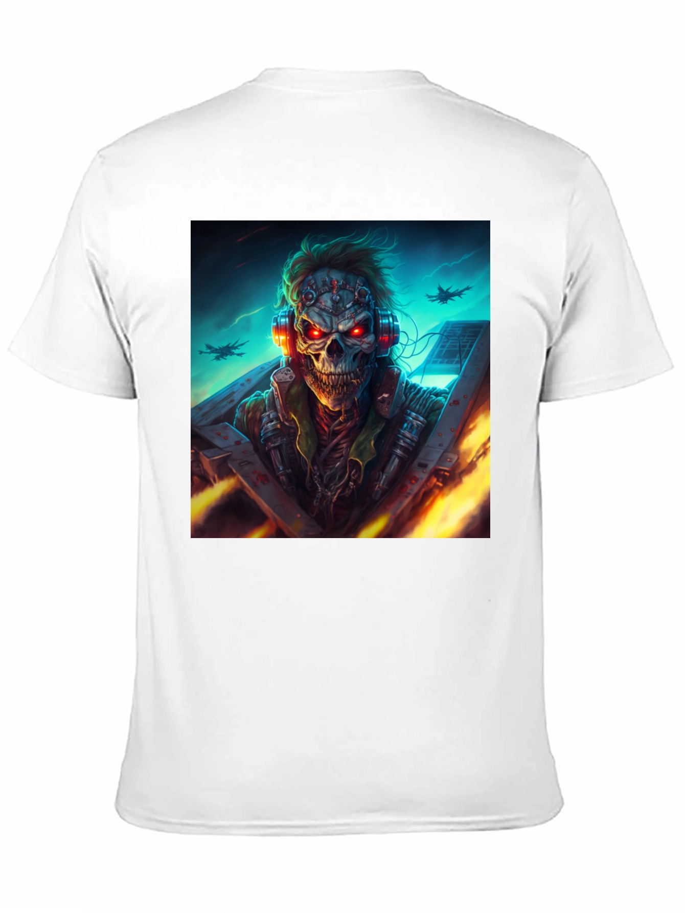 Skull Pilot T-Shirt - Dark Graphic Tee