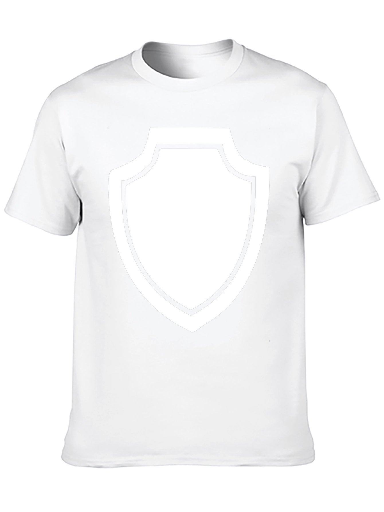 Black T-Shirt with Shield Graphic