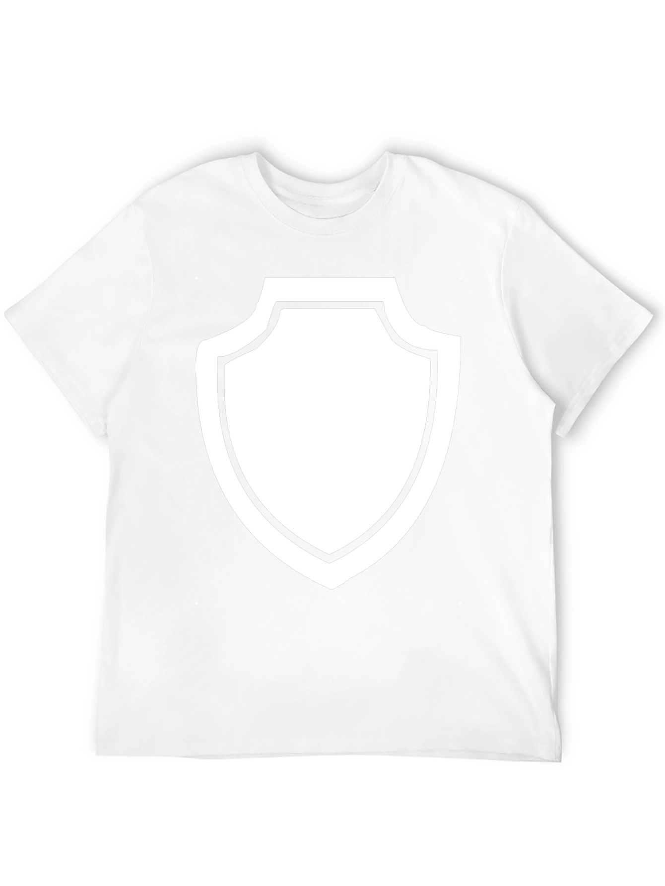 Black T-Shirt with Shield Graphic