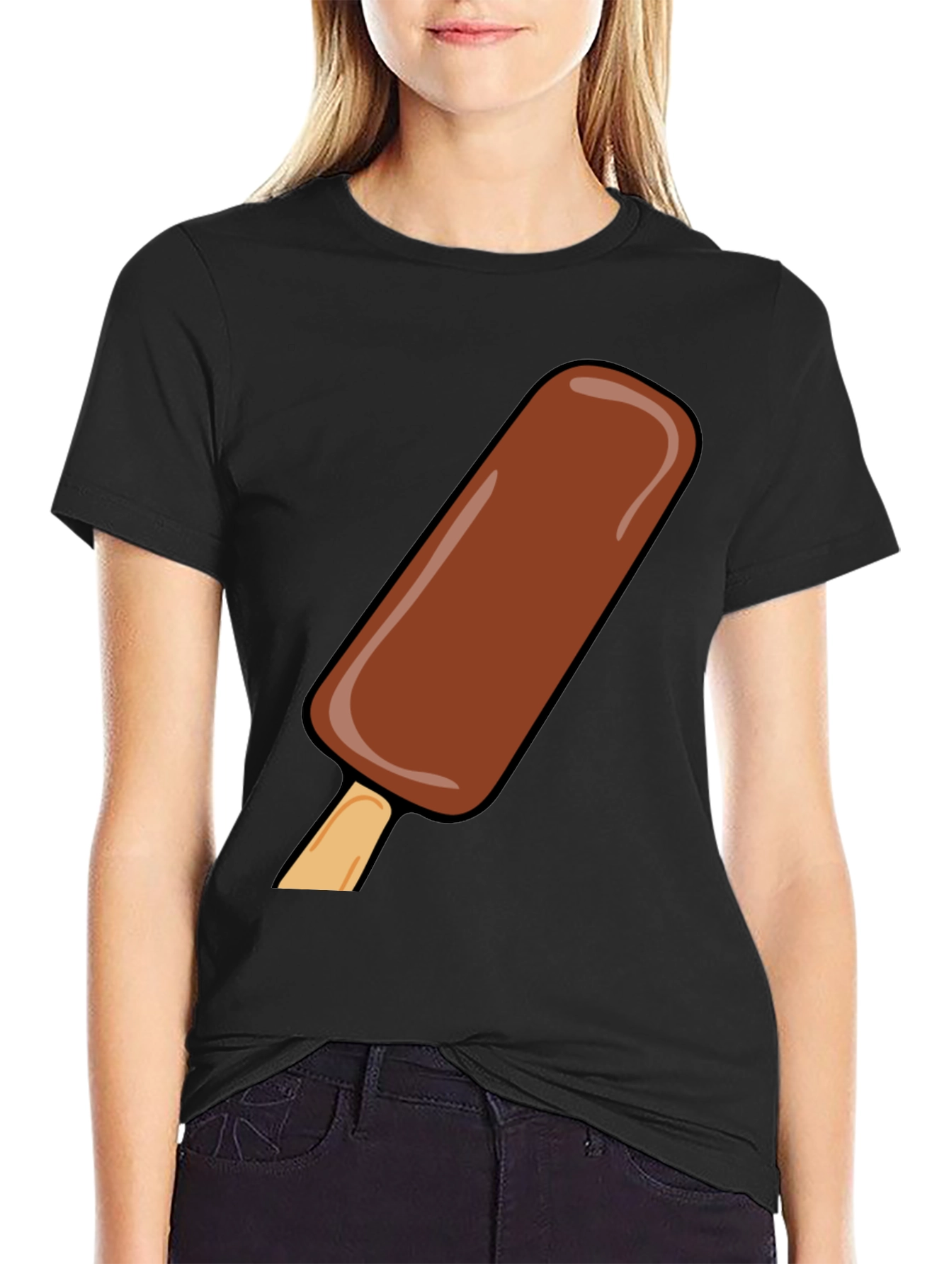 Chocolate Ice Cream Bar Graphic T-Shirt