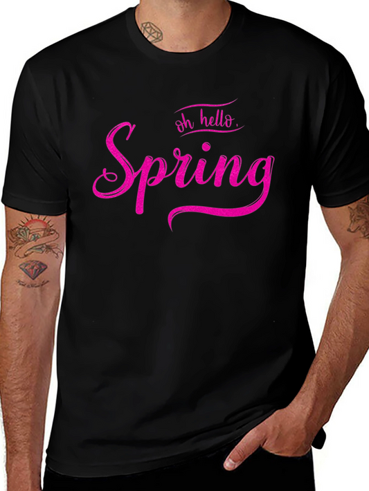 Oh Hello Spring T-Shirt - Trendy Seasonal Tee