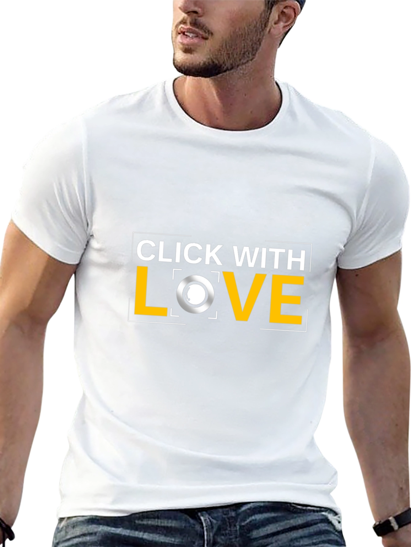 Click With Love Black T-Shirt