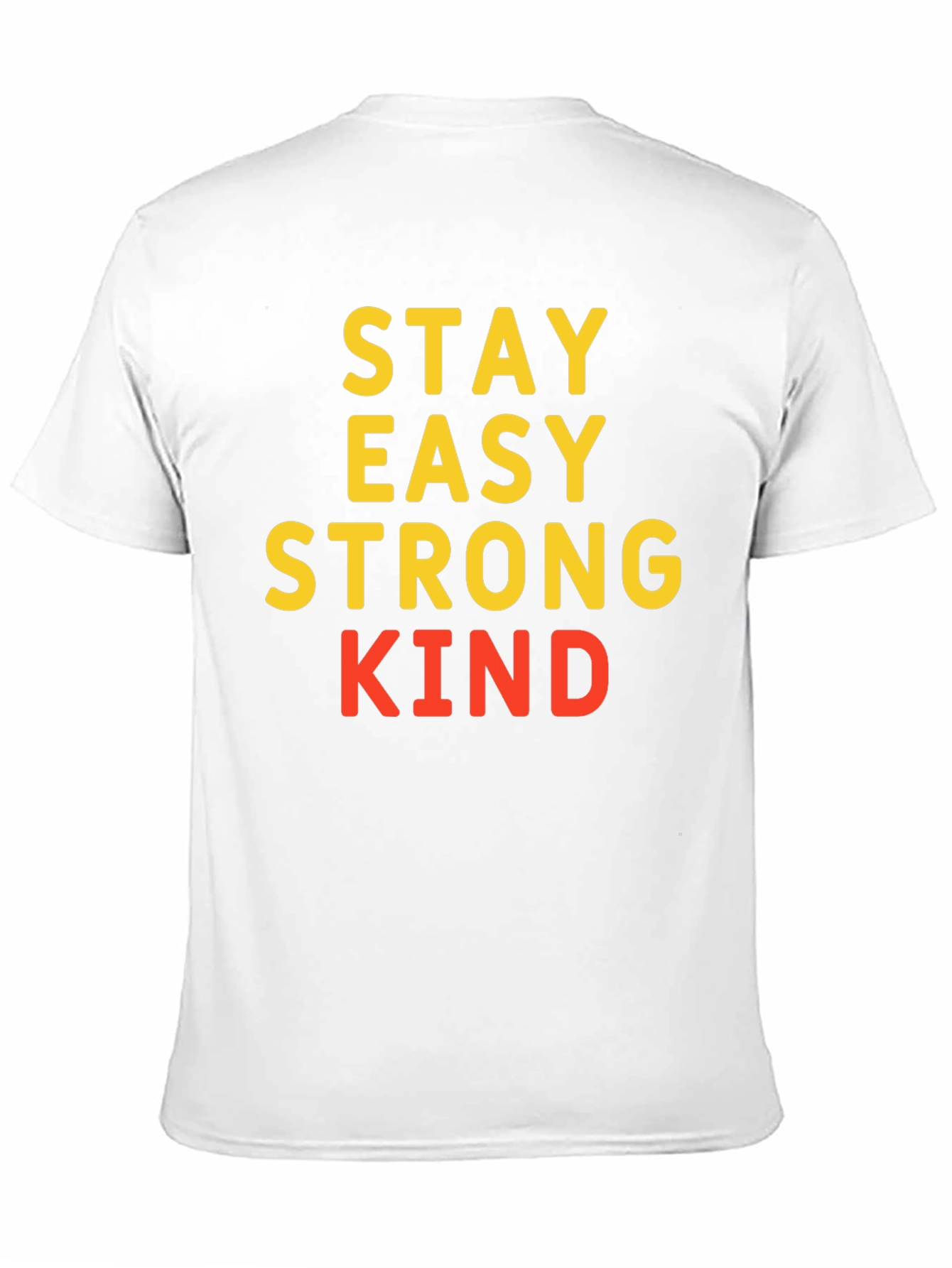Stay Easy Strong Kind T-Shirt Black Casual Wear