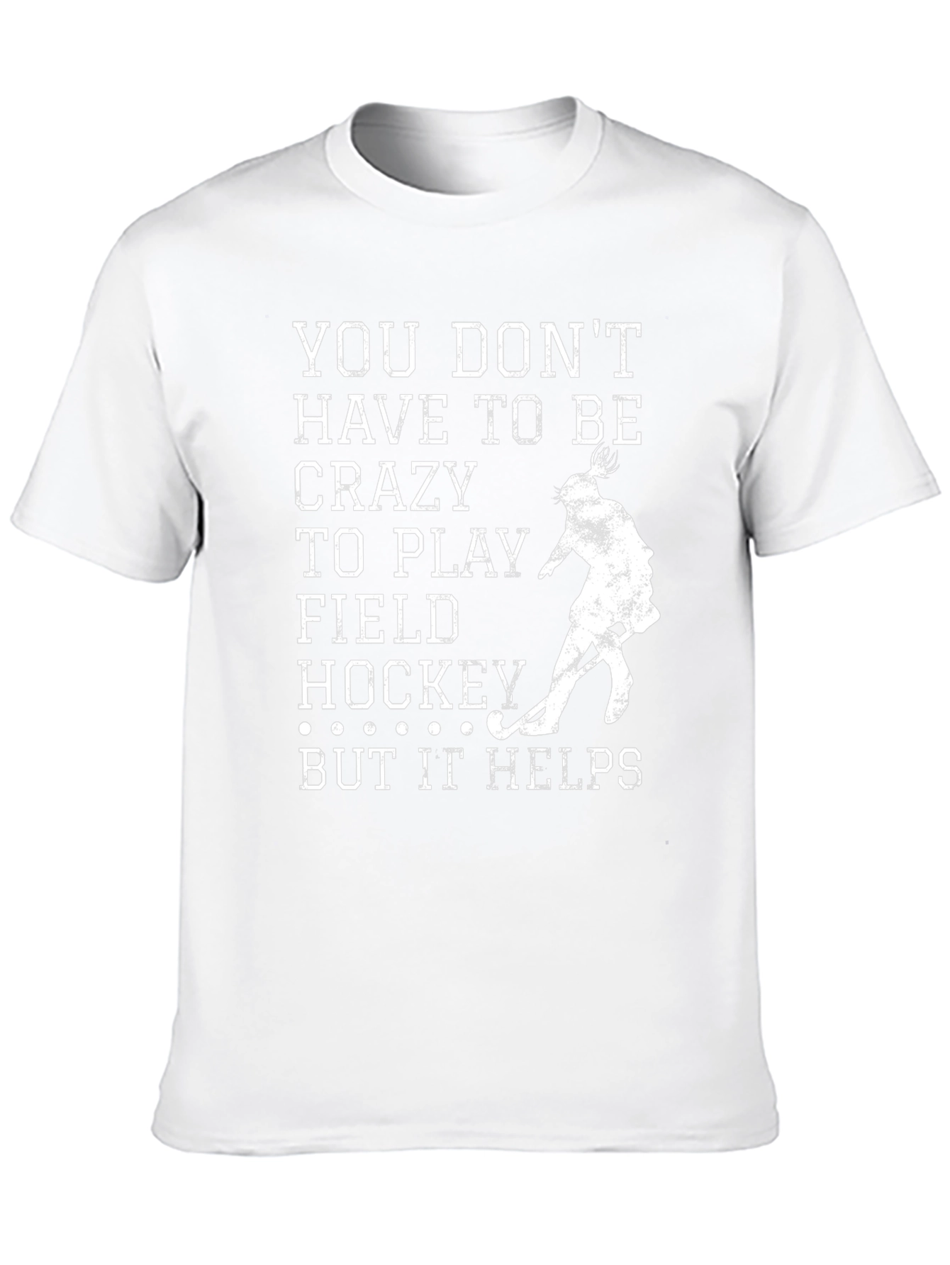 Crazy Field Hockey Black T-Shirt